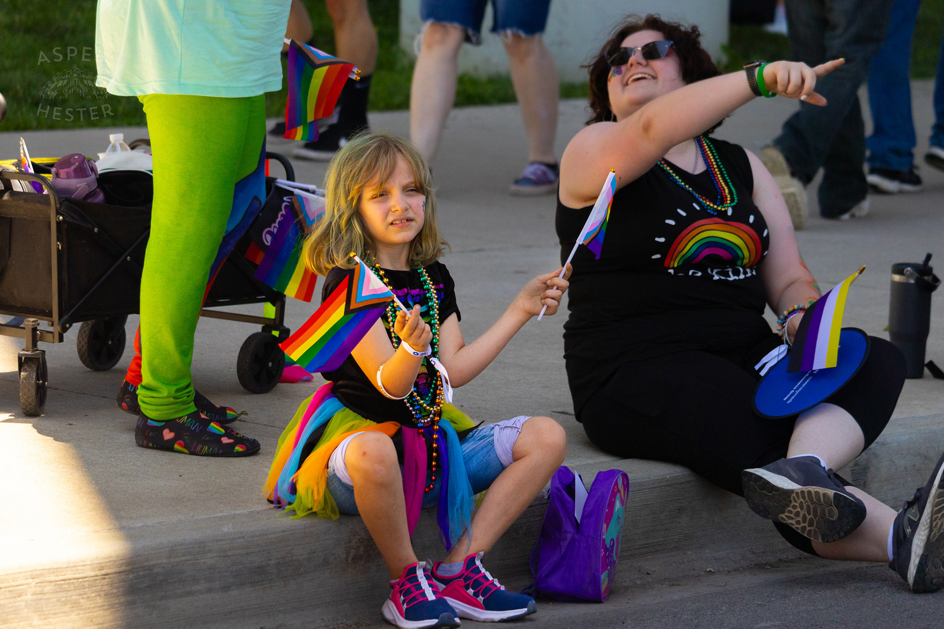 The Kentuckiana Pride Parade Watchers. June 15th, 2024/Aspen Hester