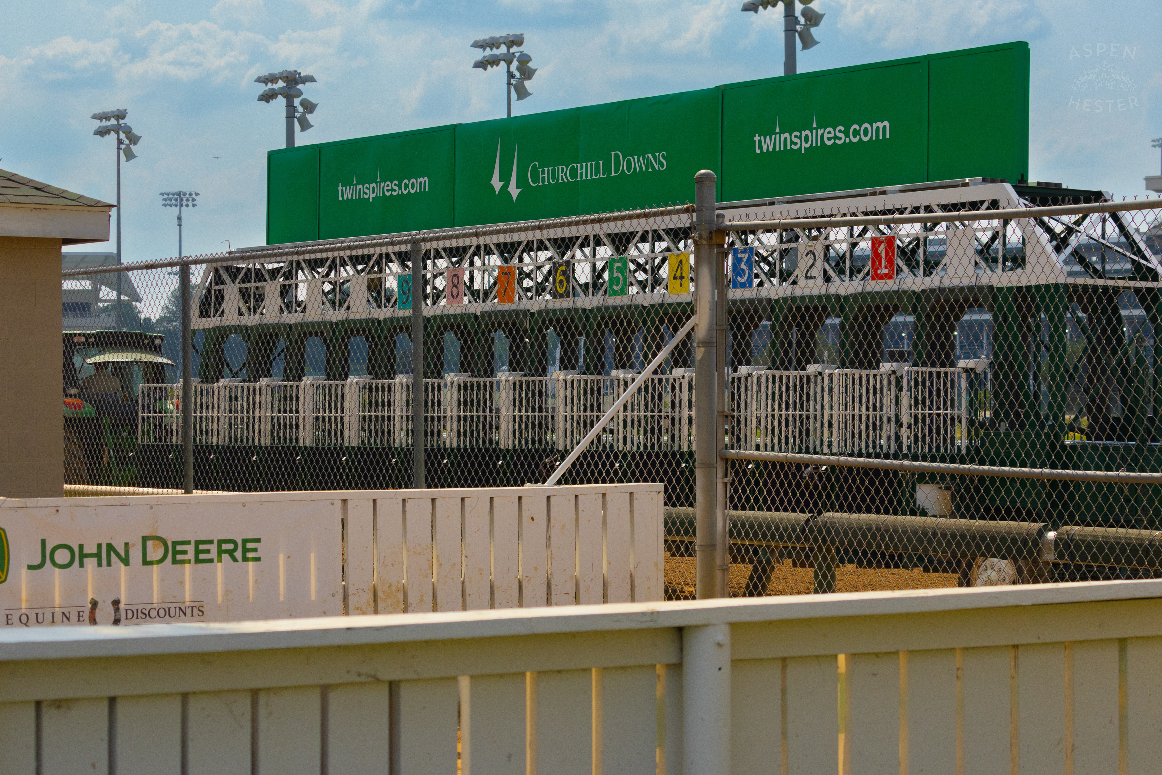 Starting Gates Rolling Down the Track. June 21st, 2024/Aspen Hester