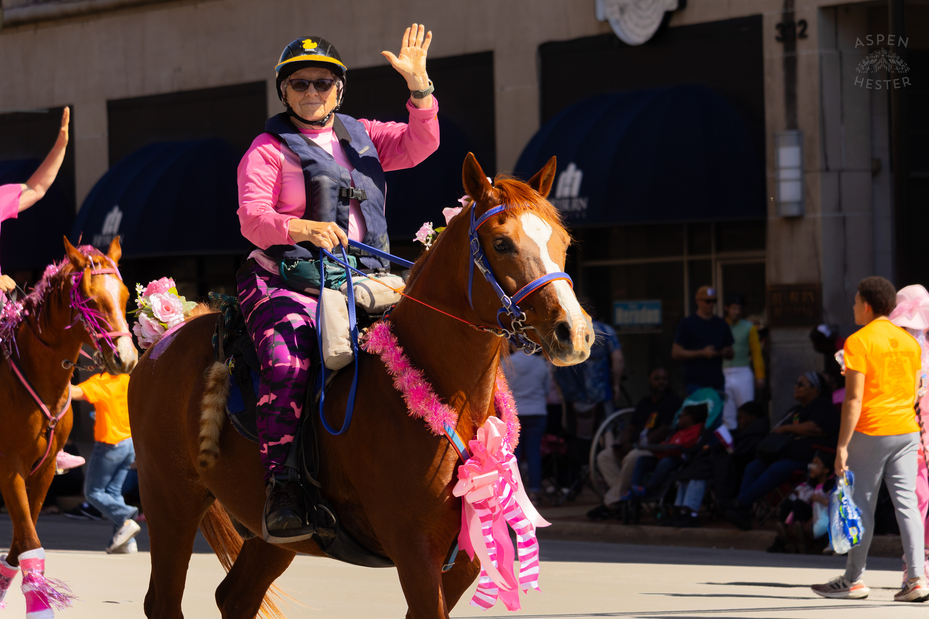 The Daniel Boone Distance Riders Trot Their Way Down West Broadway for The 70th Annual Pegasus Parade. April 27th, 2025/Aspen Hester