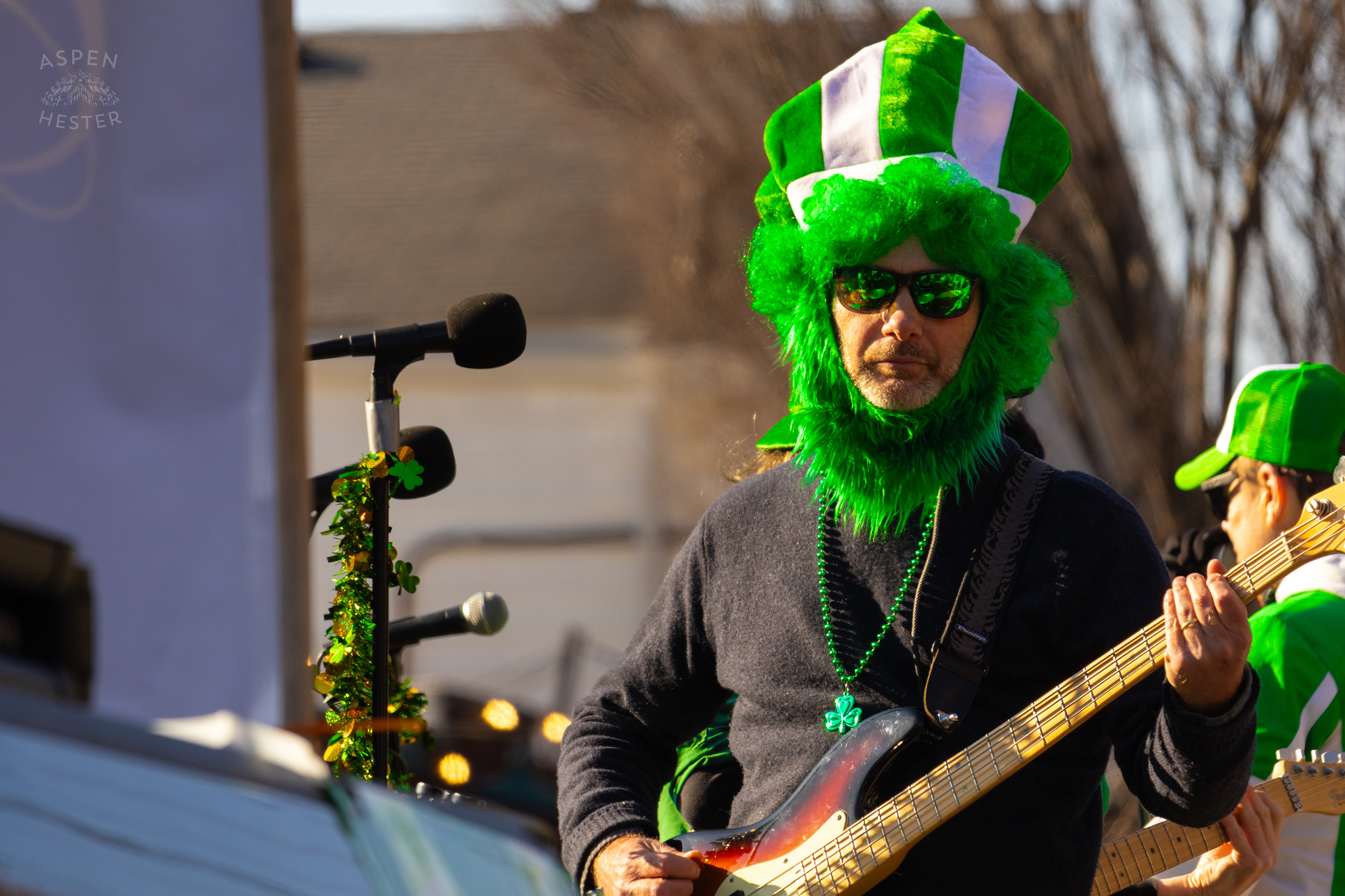 Local Band Cutlass Supreme Plays on The Back of A Float That Rolls Through The Highlands in The 52nd Annual Saint Patrick’s Day Parade. March 8th, 2025/Aspen Hester