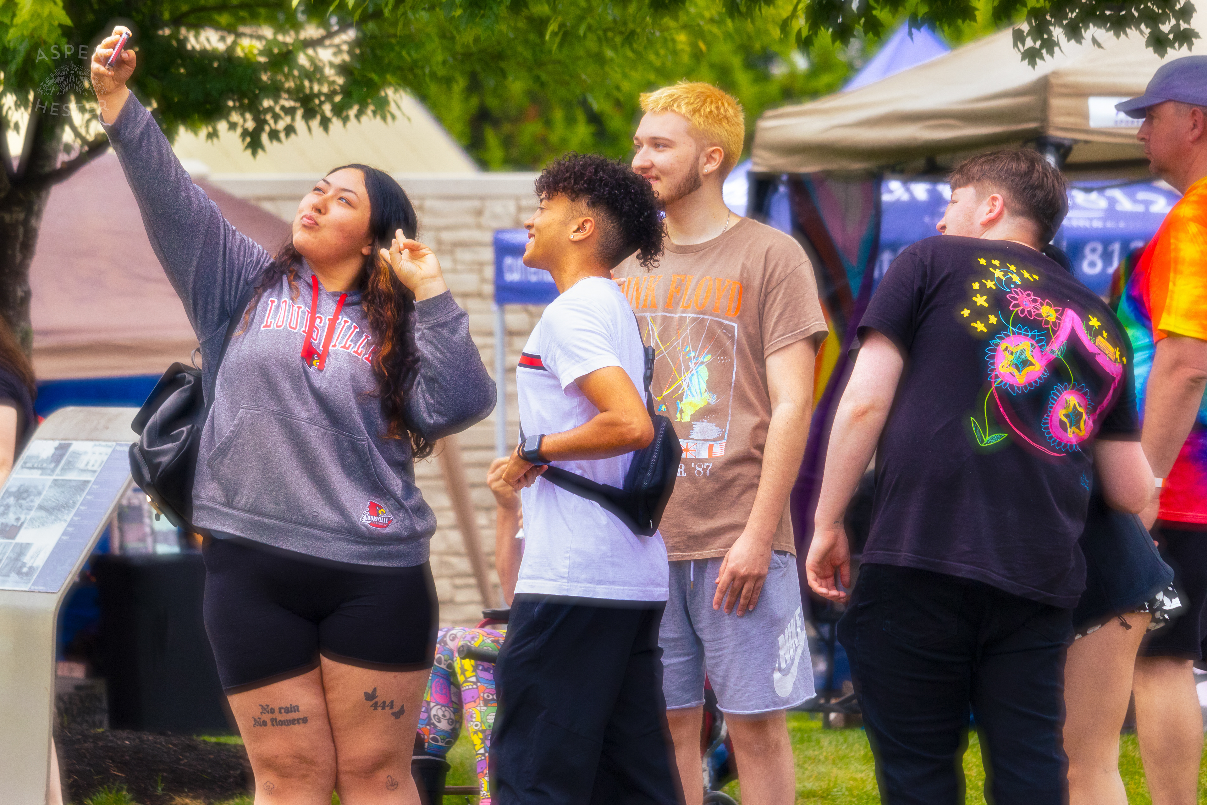 A Group Selfie at Southern Indiana Pride. June 1st, 2024/Aspen Hester