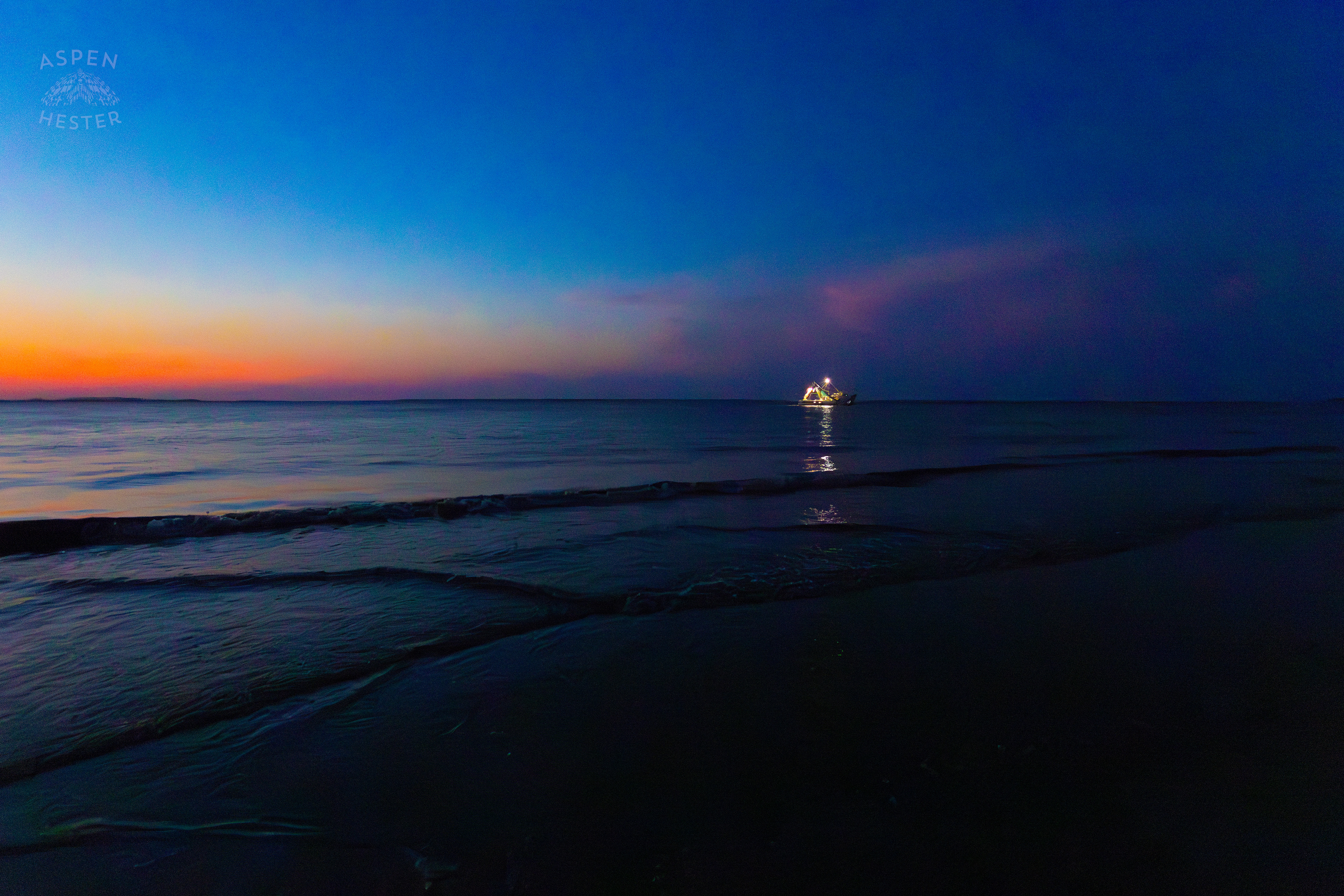 The ‘Lisa Suzanne’ in the Waters of Tybee Island Georgia. June 25th, 2024/Aspen Hester