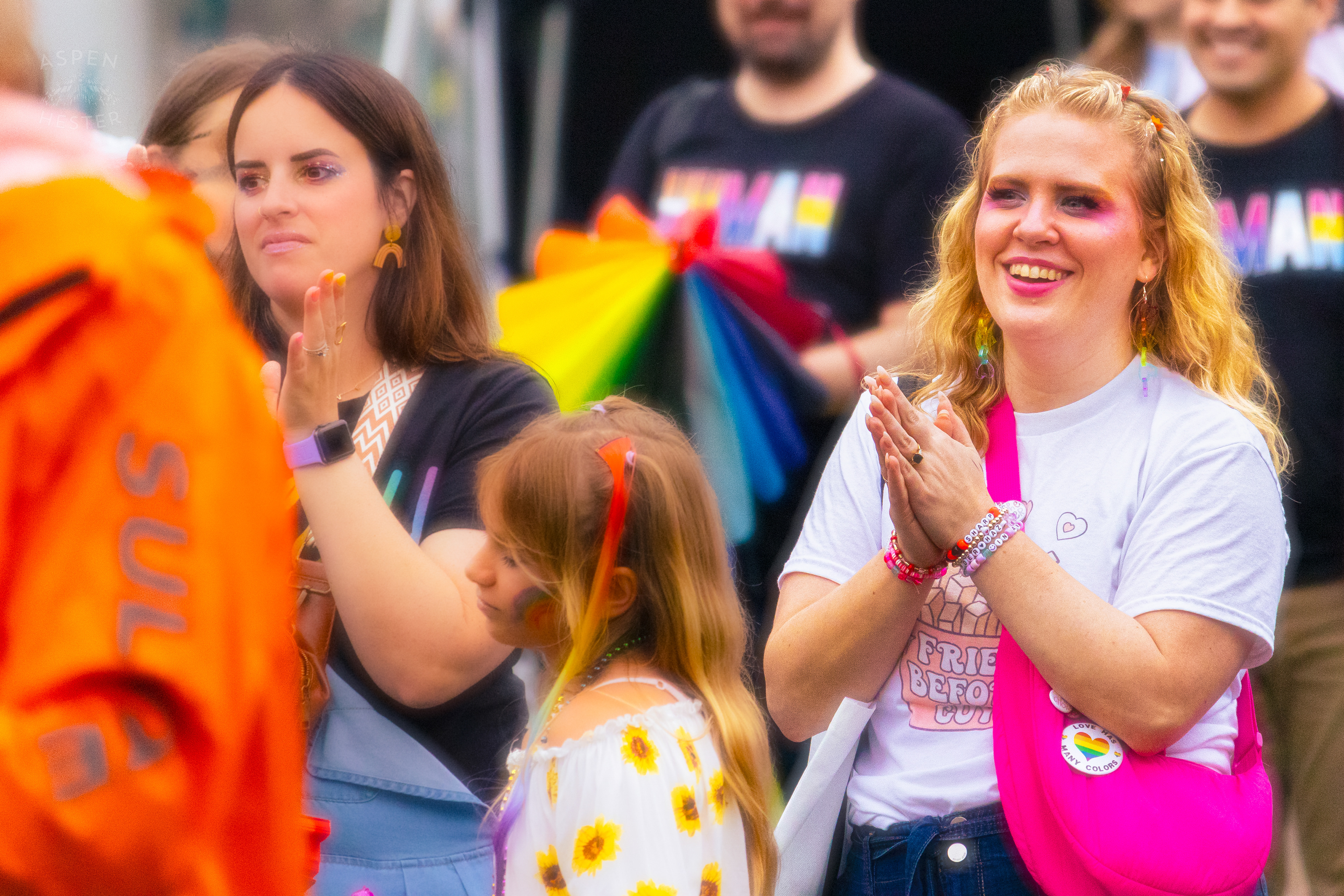 Clapping for Pride Bar's Family Friendly Drag Show at Southern Indiana Pride. June 1st, 2024/Aspen Hester