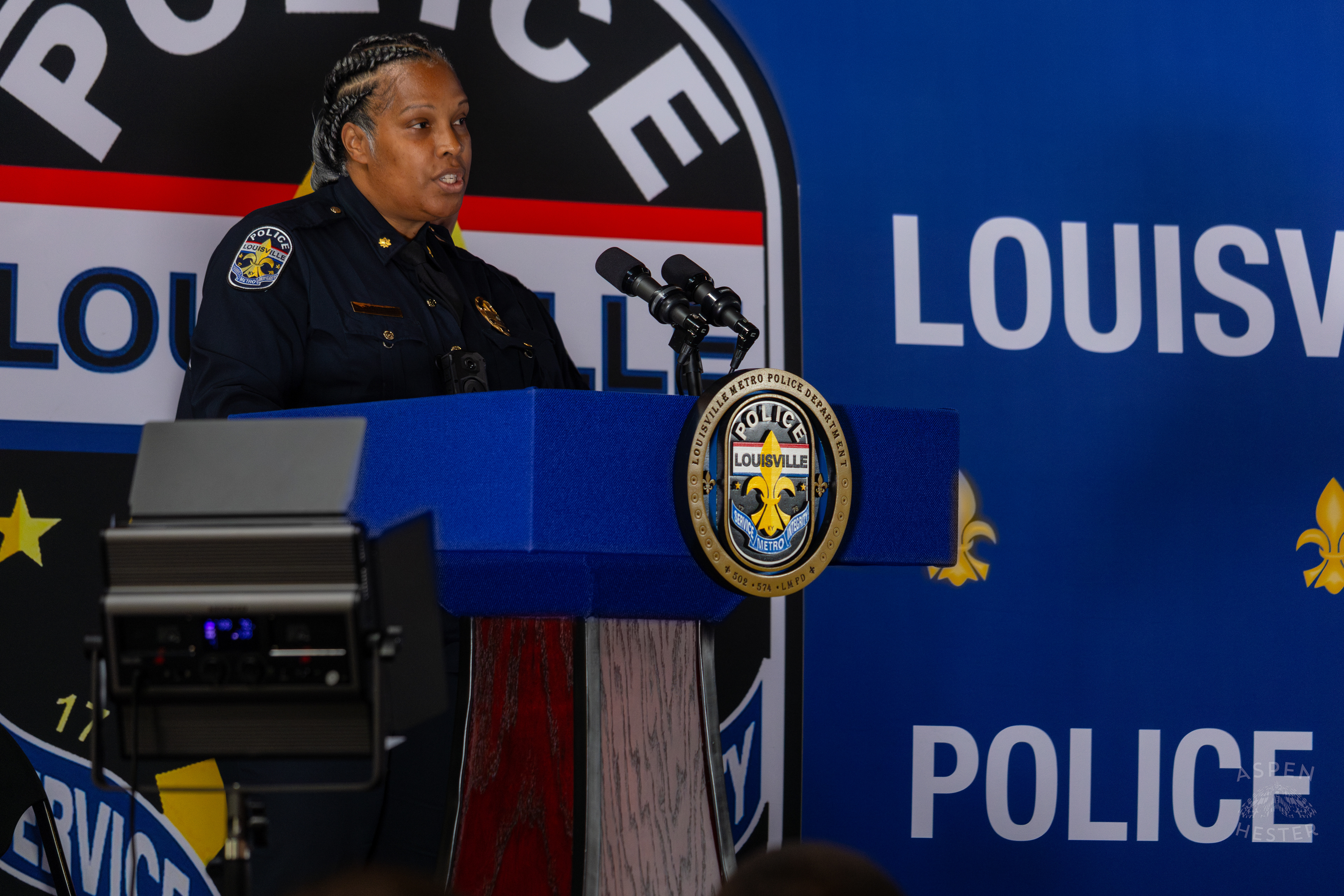 LMPD 4th Division Major Tiffany Tatum Speaks at The Graduation of MAC 59 into LMPD. August 30th, 2024Aspen Hester