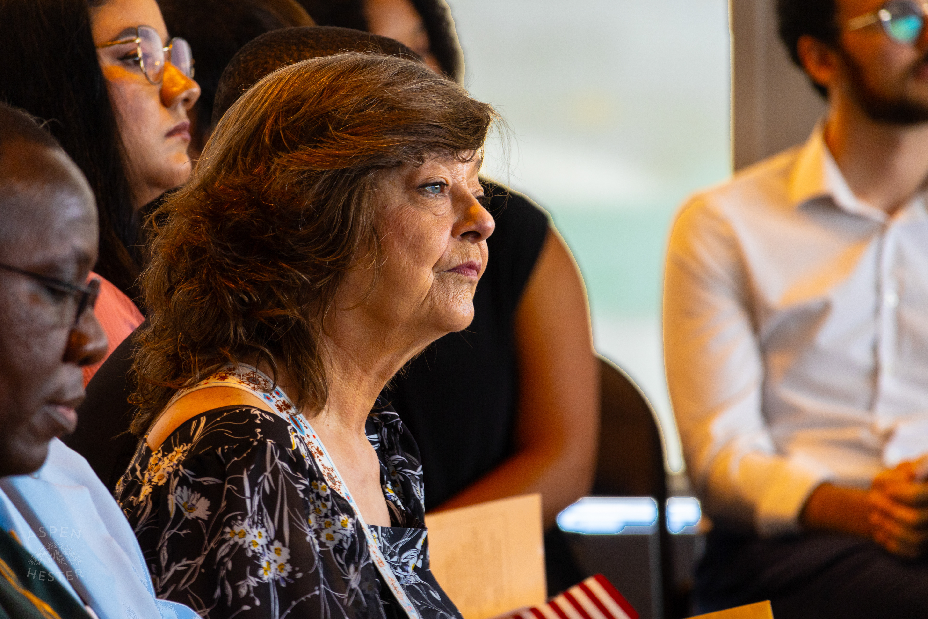 New American Citizen from The UK Gets Teary Eyed During WorldFest's Naturalization Ceremony. August 30th, 2024/Aspen Hester