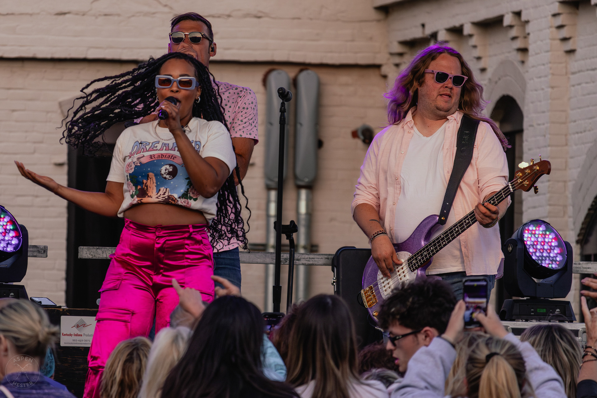 The Juicebox Heroes' Dan Farmer, Peyton Conners, and Josh Inzer Performing At Clarksville 'Good Times' Summer Concert Series. May 11th, 2024/Aspen Hester