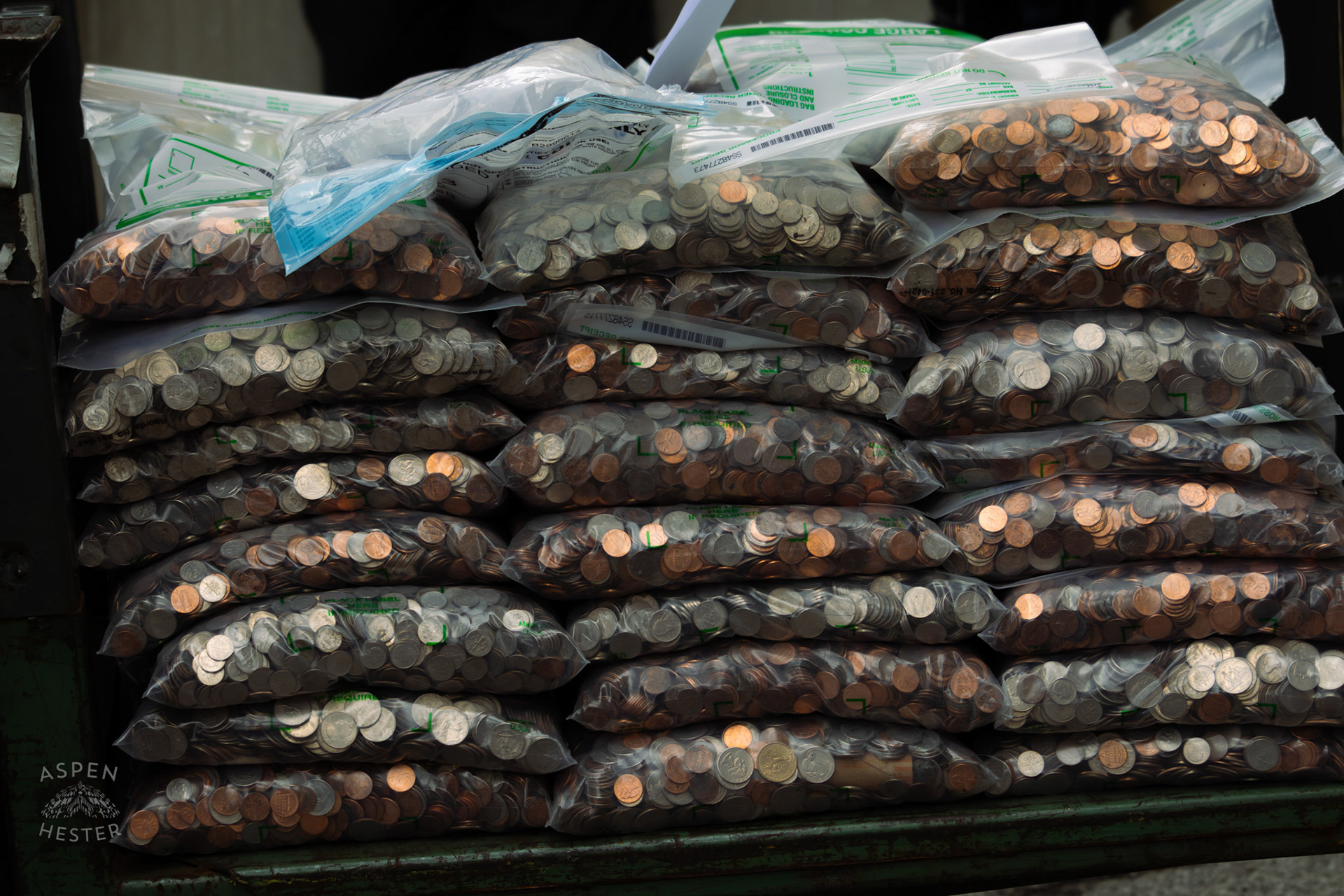 A Forklift Moving Donations to The 71st Crusade for Children. June 2nd, 2024/Aspen Hester