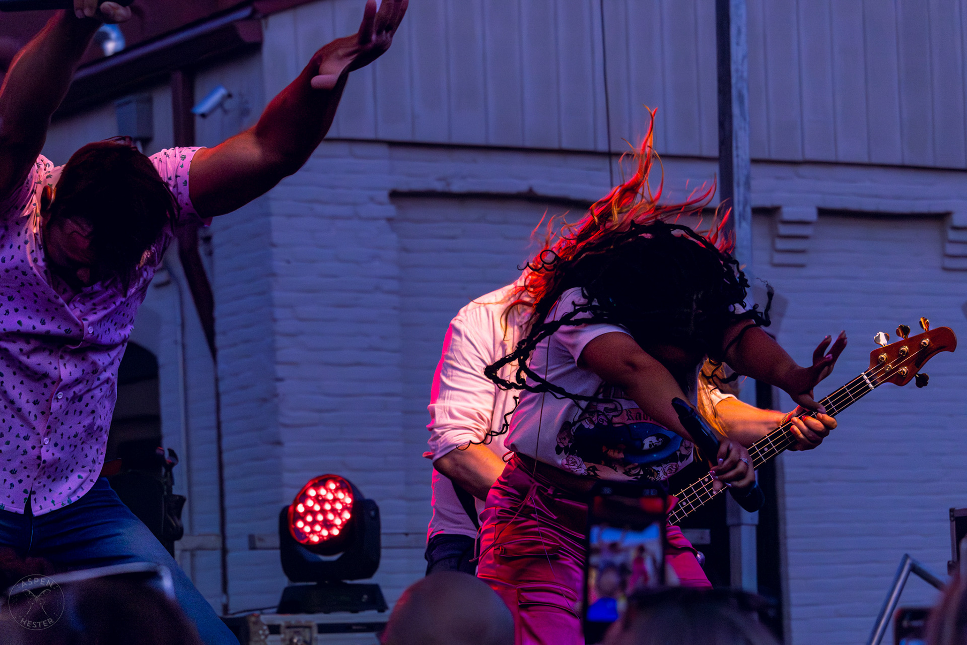 The Juicebox Heroes' Dan Farmer, Peyton Conners, and Josh Inzer Performing At Clarksville 'Good Times' Summer Concert Series. May 11th, 2024/Aspen Hester