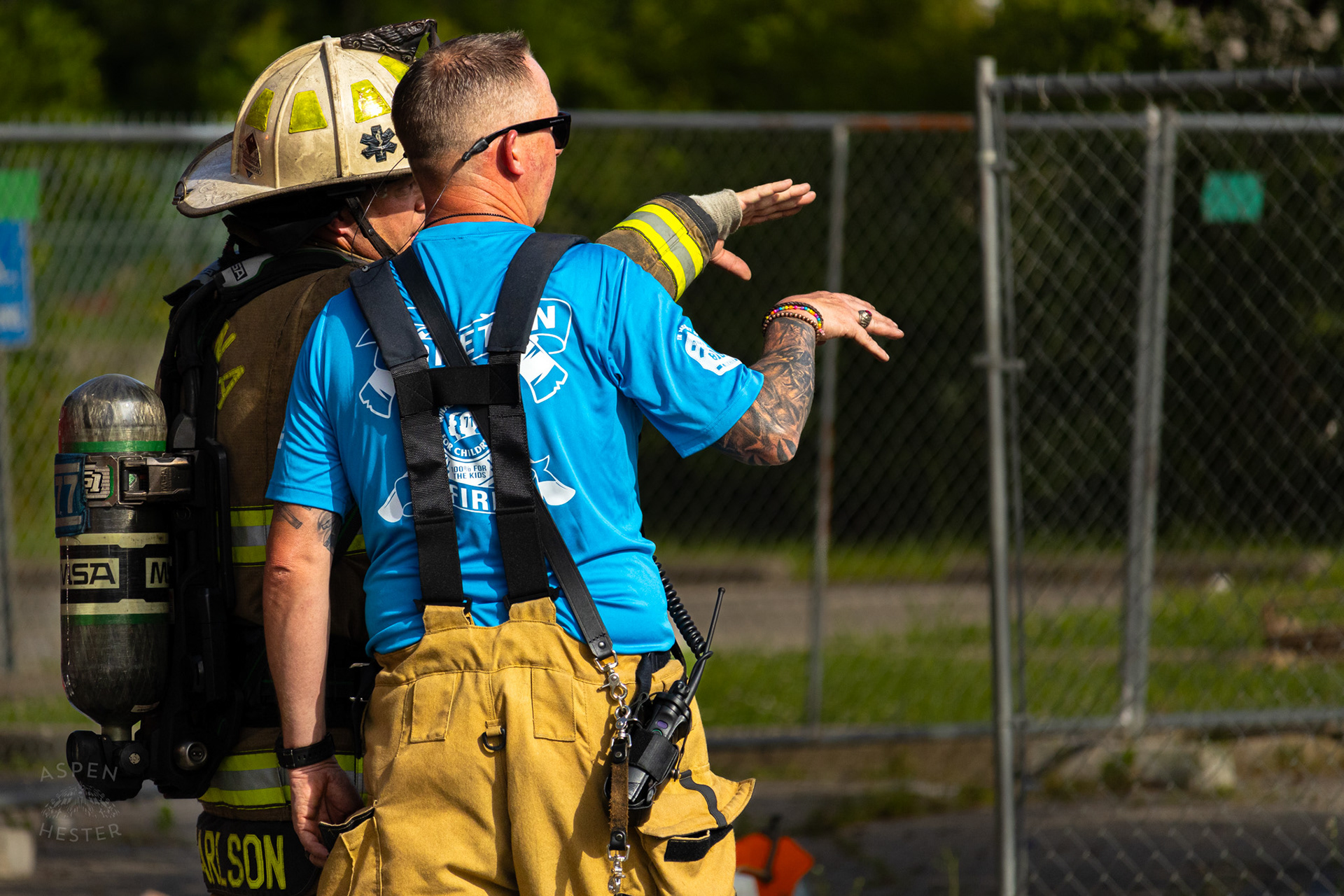 Firefighters Battling Flames at The Old Library on Preston Highway. May 31st, 2024/Aspen Hester