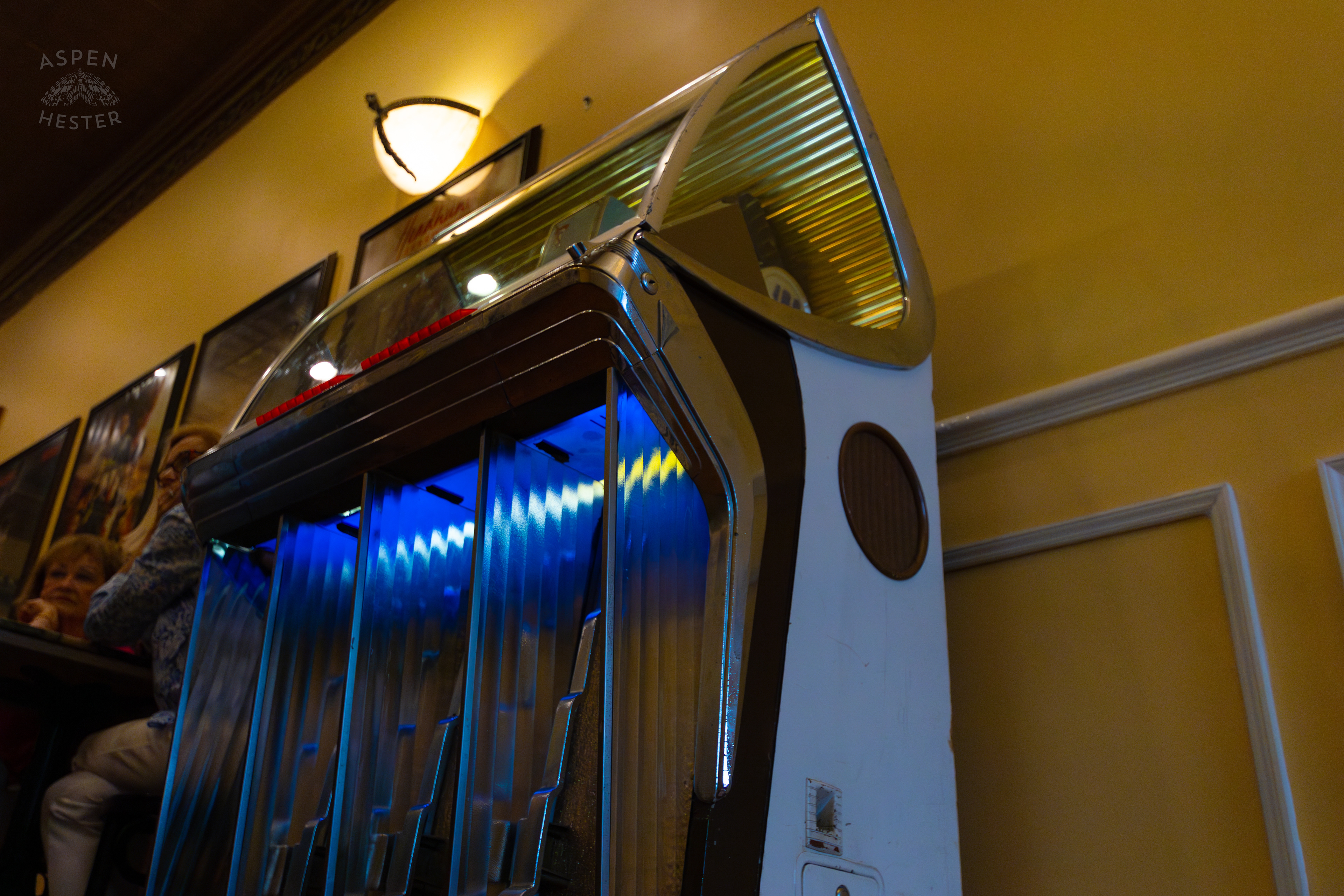 Juke Box in Leopold's Ice Cream In Savannah Georgia. June 24th, 2024/Aspen Hester