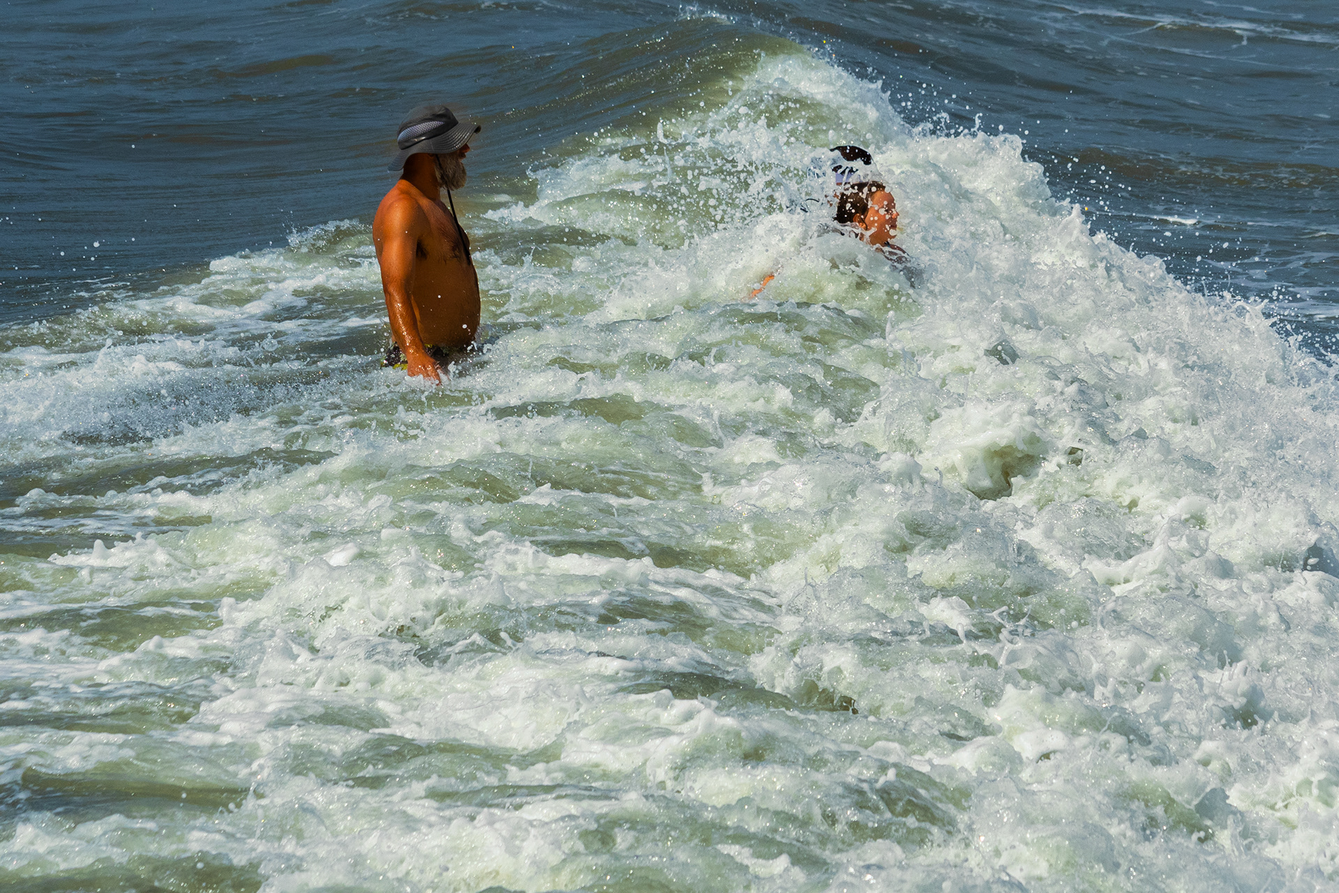 Children Swallowed by Waves on Tybee Island Georgia. June 27th, 2024/Aspen Hester