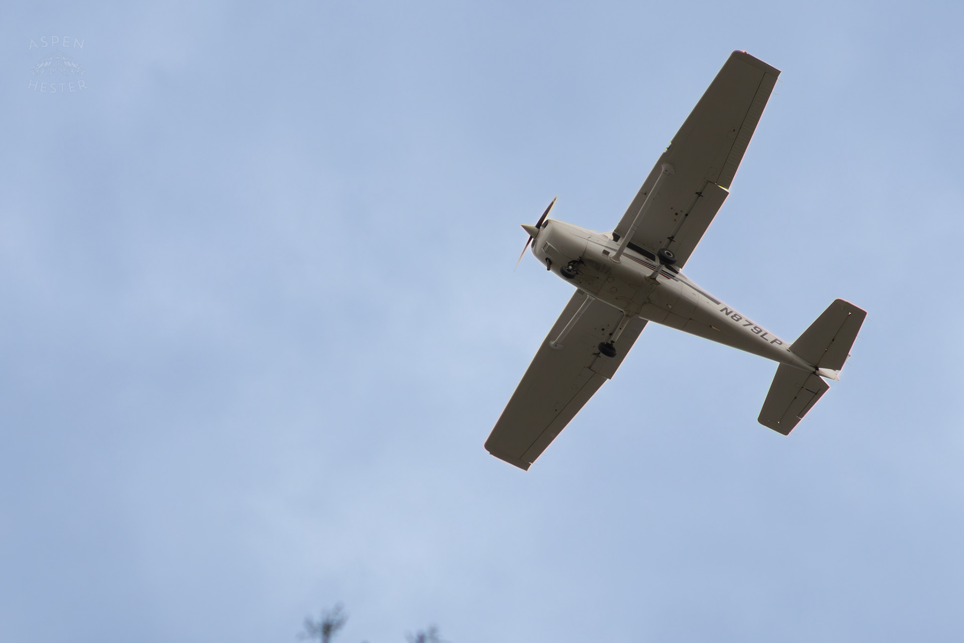 A Cessna Airplane Flies Over Brown Park. April 14th, 2025/Aspen Hester