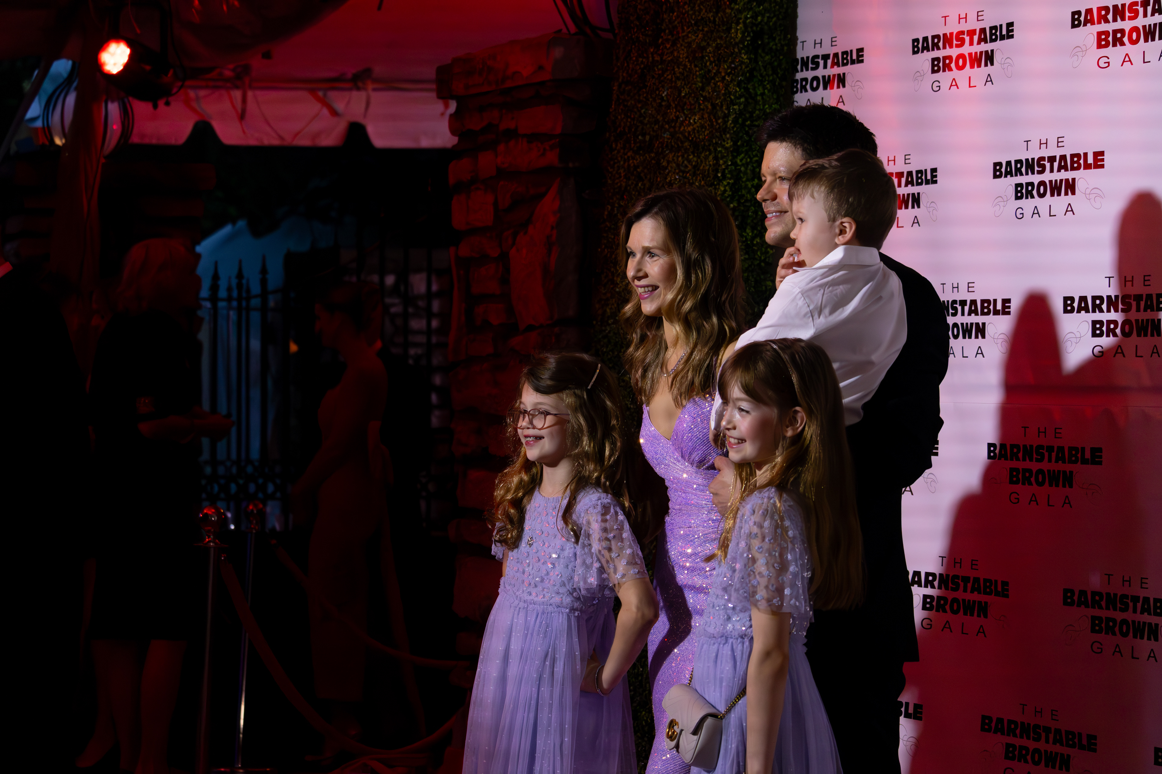 The Barnstable-Brown Family Poses on The Red Carpet at The 2024 Barnstable-Brown Gala. May 3rd, 2024/Aspen Hester