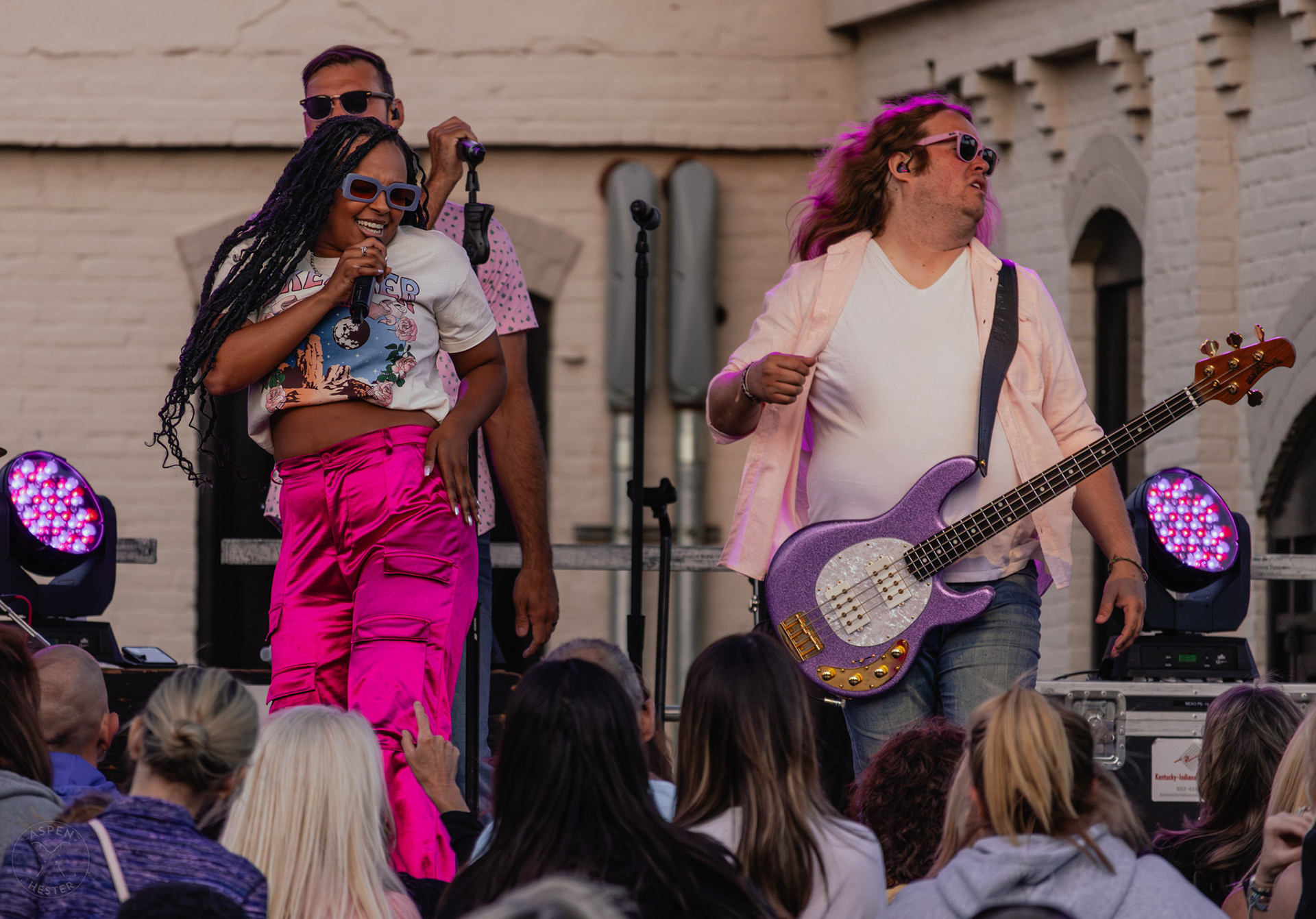 The Juicebox Heroes' Dan Farmer, Peyton Conners, and Josh Inzer Performing At Clarksville 'Good Times' Summer Concert Series. May 11th, 2024/Aspen Hester