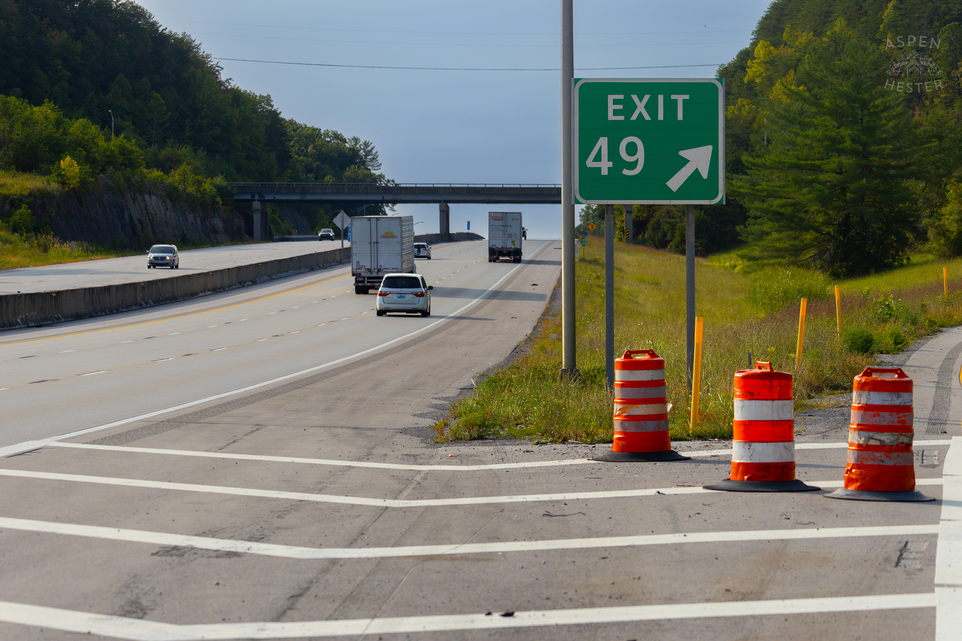 Exit 49 in London KY where Joseph Couch is Suspected of Shooting at Least 12 Cars and Wounding 5 People Driving Past on I-75. September 8th, 2024/Aspen Hester