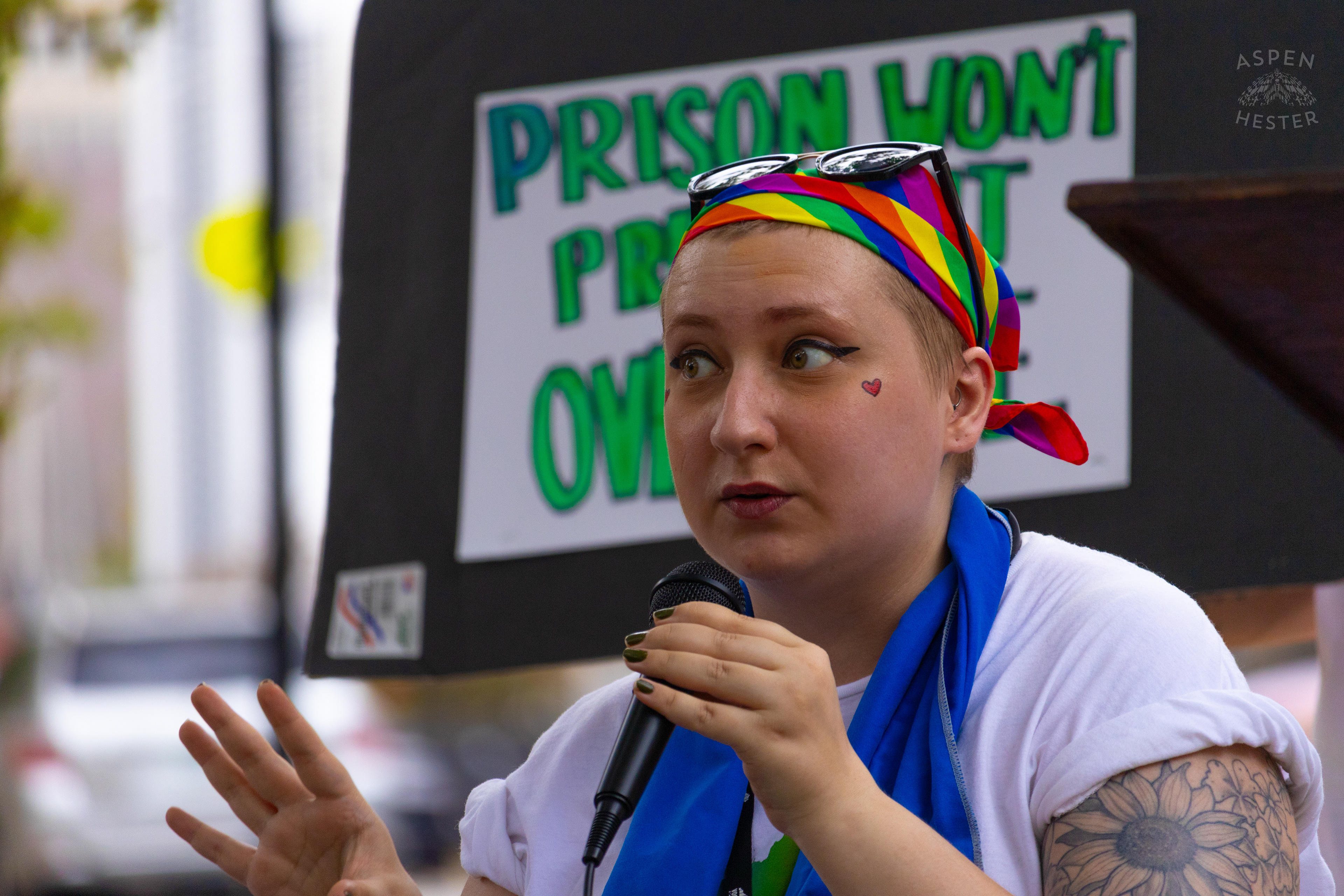 Vocal Kentucky Member Speaks at The 3rd Annual Vocal KY International Overdose Awareness Day Rally and March. August 31st, 2024/Aspen Hester