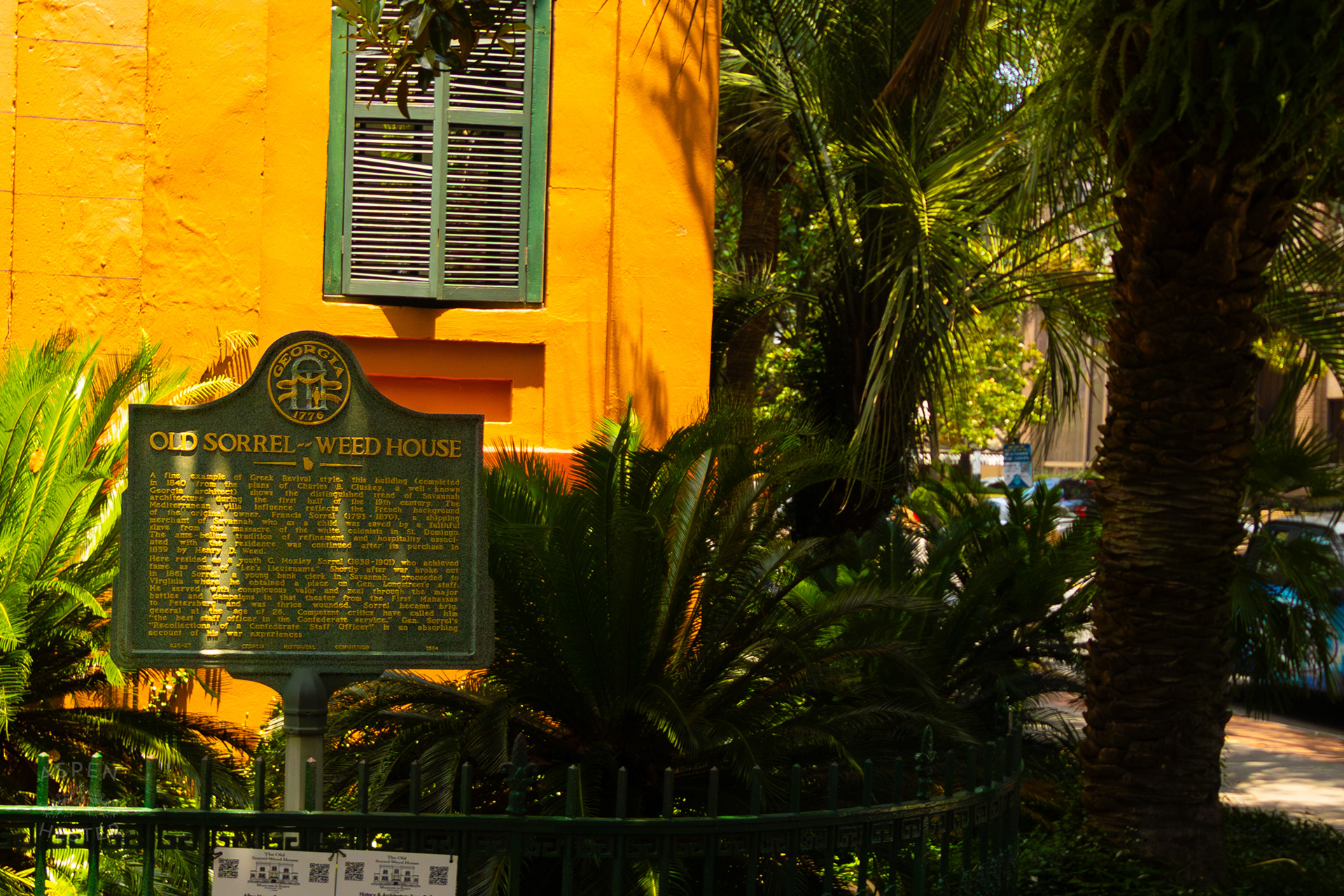 The Sorrel-Weed House in Savannah Georgia. June 26th, 2024/Aspen Hester