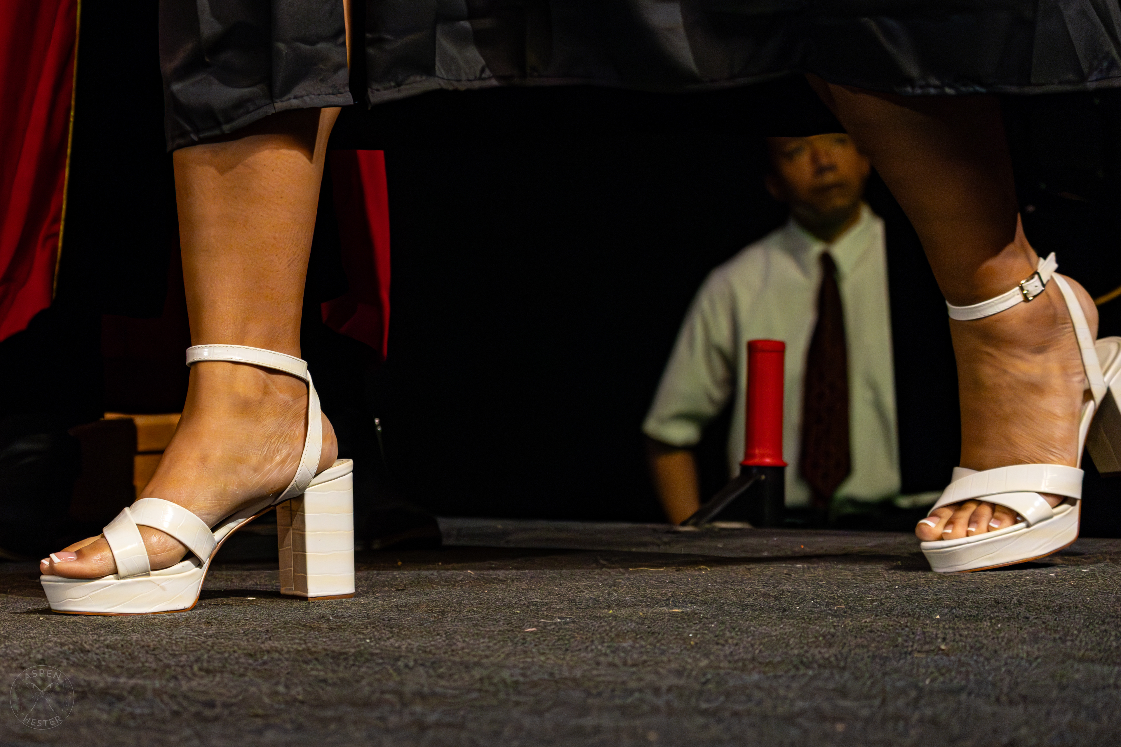 2024 UofL Graduate Walking Across The Stage at Commencement. May 11th, 2024/Aspen Hester