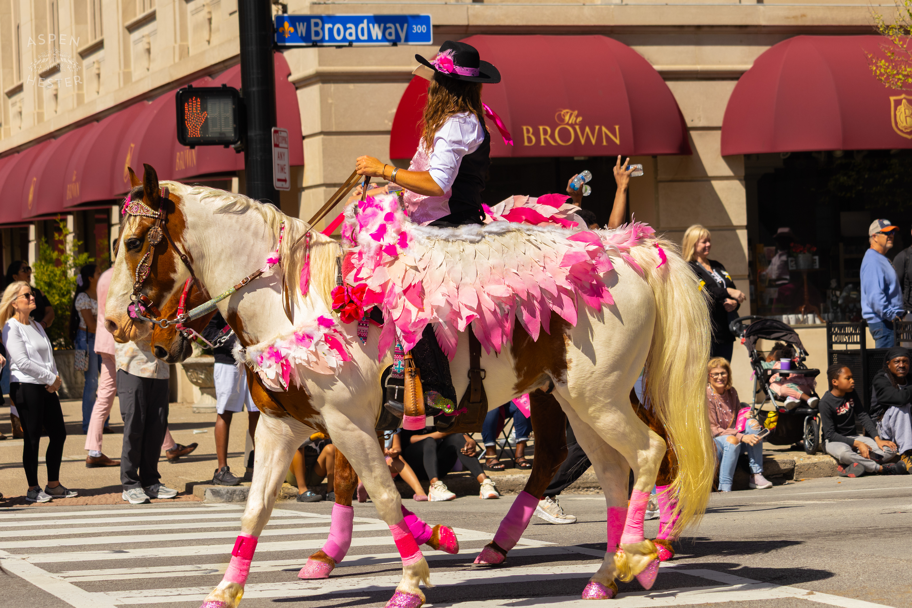The Kentucky Hardriders Make Their Way Down West Broadway for The 70th Annual Pegasus Parade. April 27th, 2025/Aspen Hester