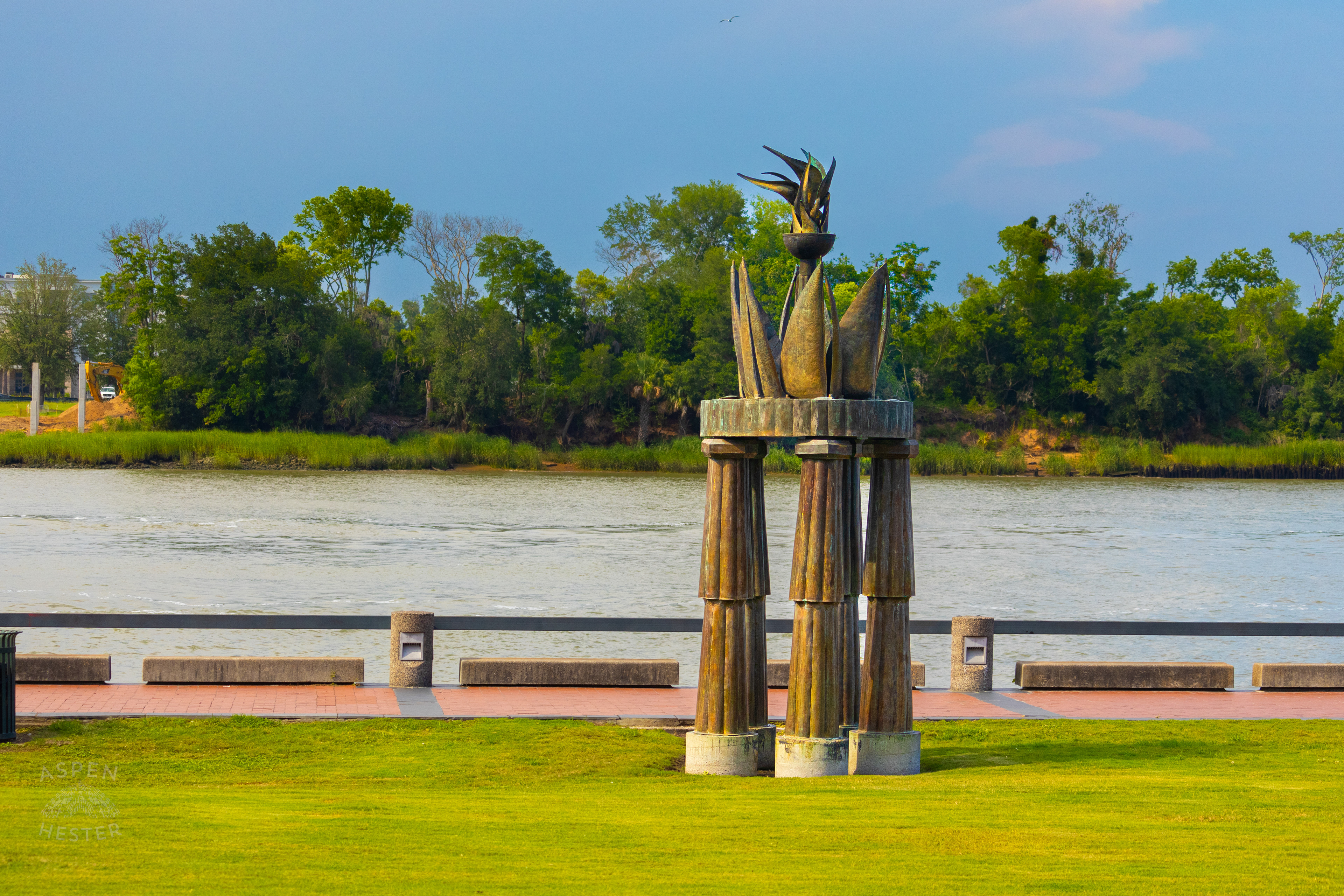 The Olympic Cauldron in Savannah Georgia. June 26th, 2024/Aspen Hester