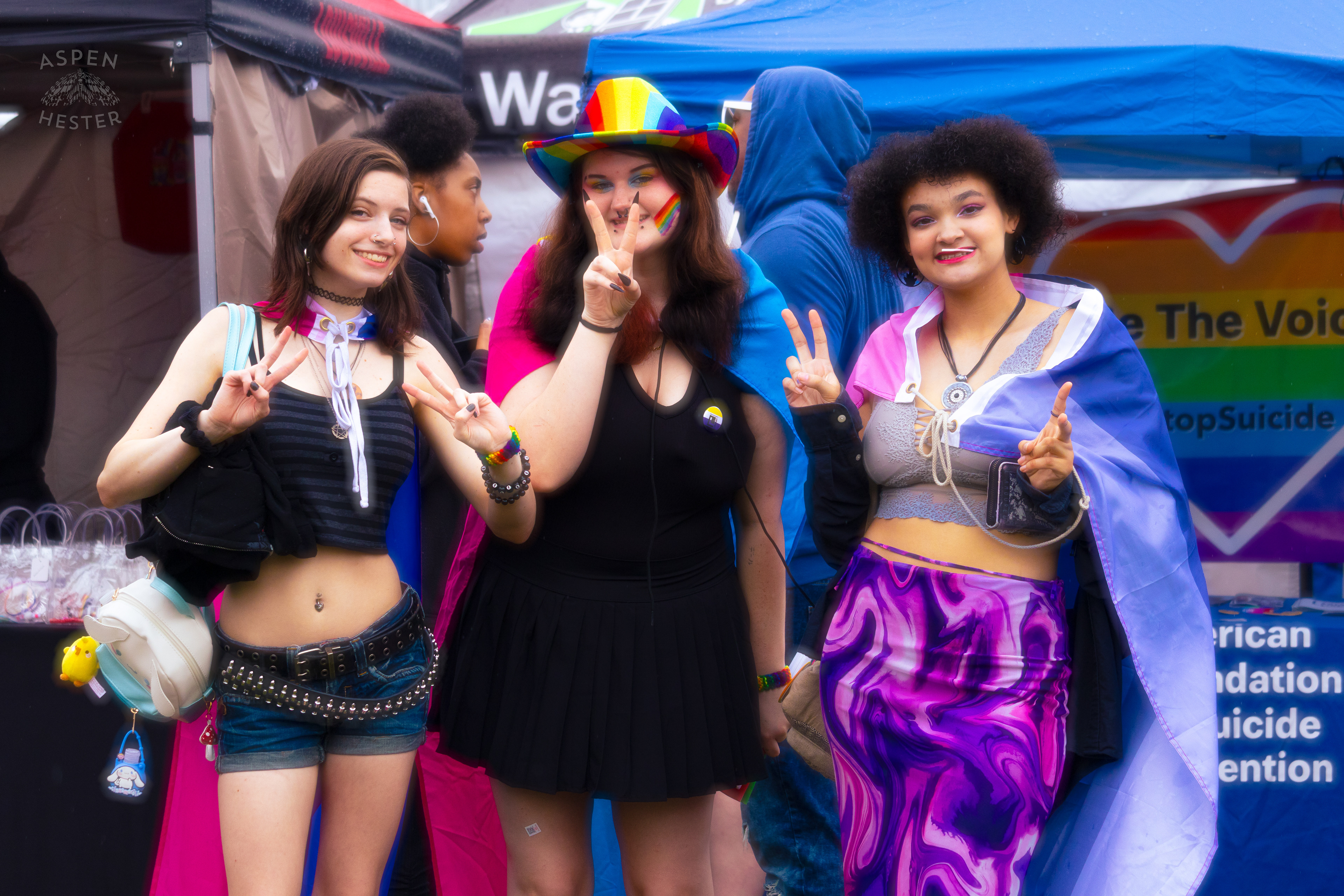 Group of 3 at Southern Indiana Pride. June 1st, 2024/Aspen Hester