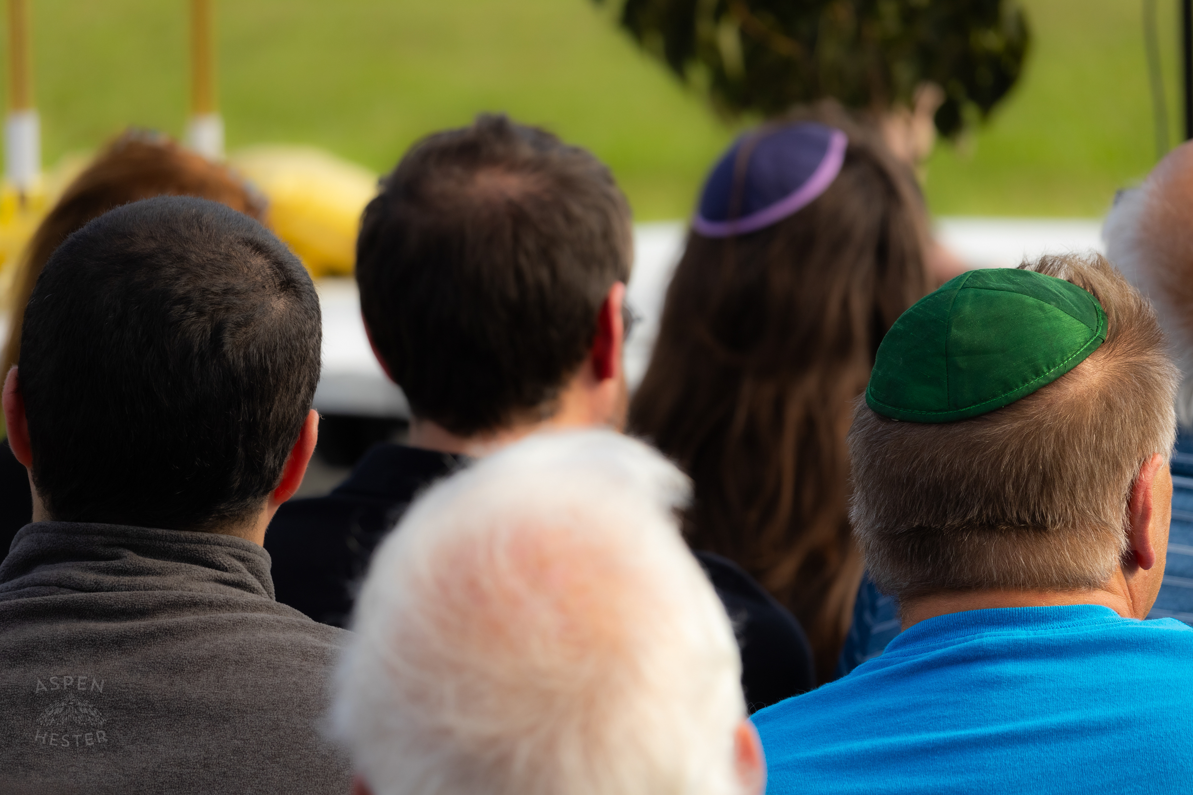 The Crowd Gathered at The Trager Jewish Community Center to Remember The Victims and Pray for Peace One Year After The October 7th 2023 Hamas Attack. October 6th, 2024/Aspen Hester