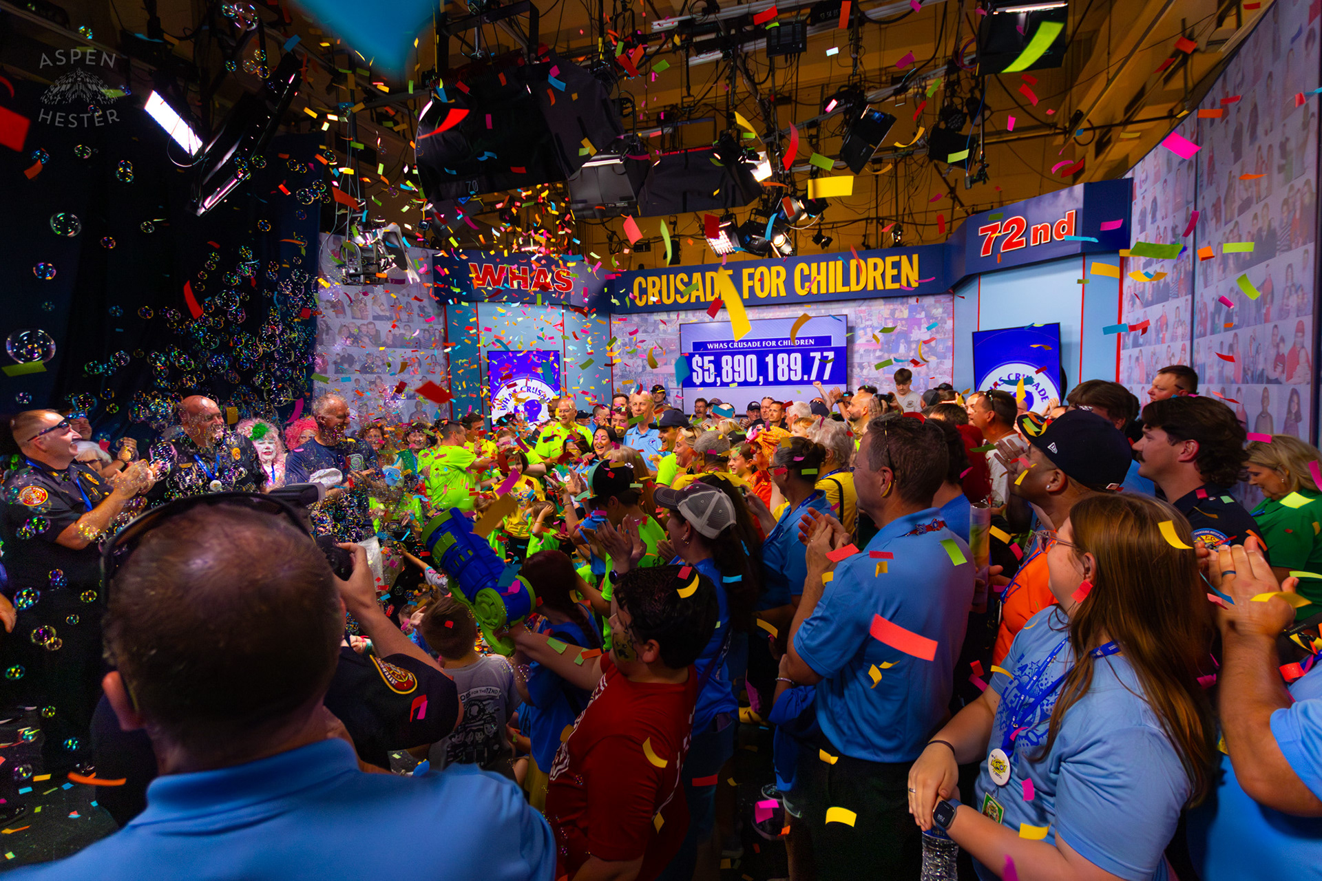 The 72nd Crusade for Children Team Celebrating Raising 5.8 Million Dollars for Special Needs Kids. June 8th, 2025/Aspen Hester
