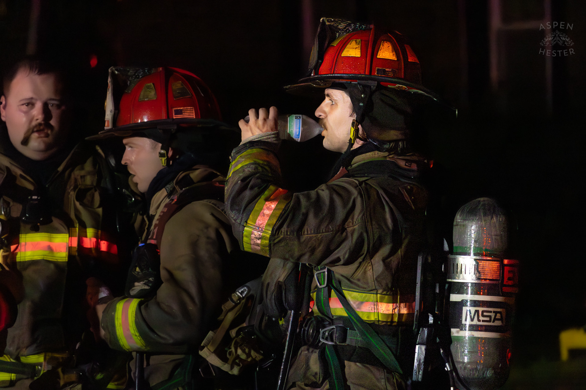 PRP Firefighters Battle A Flames at Big Run Creek Apartments. June 7th, 2024/Aspen Hester