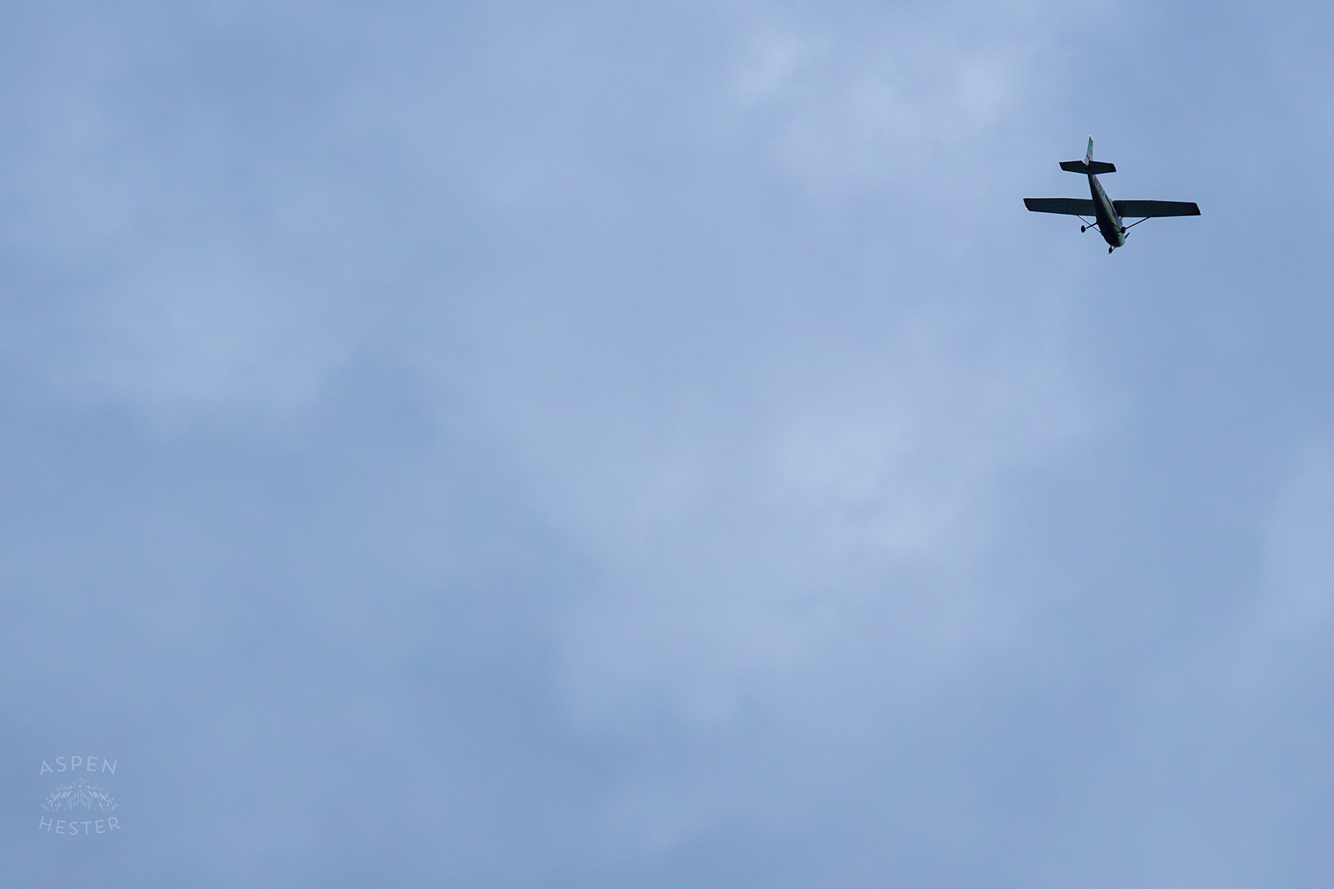 A Small Plane Flies Over Wendell Moore Park. August 12th, 2024/Aspen Hester