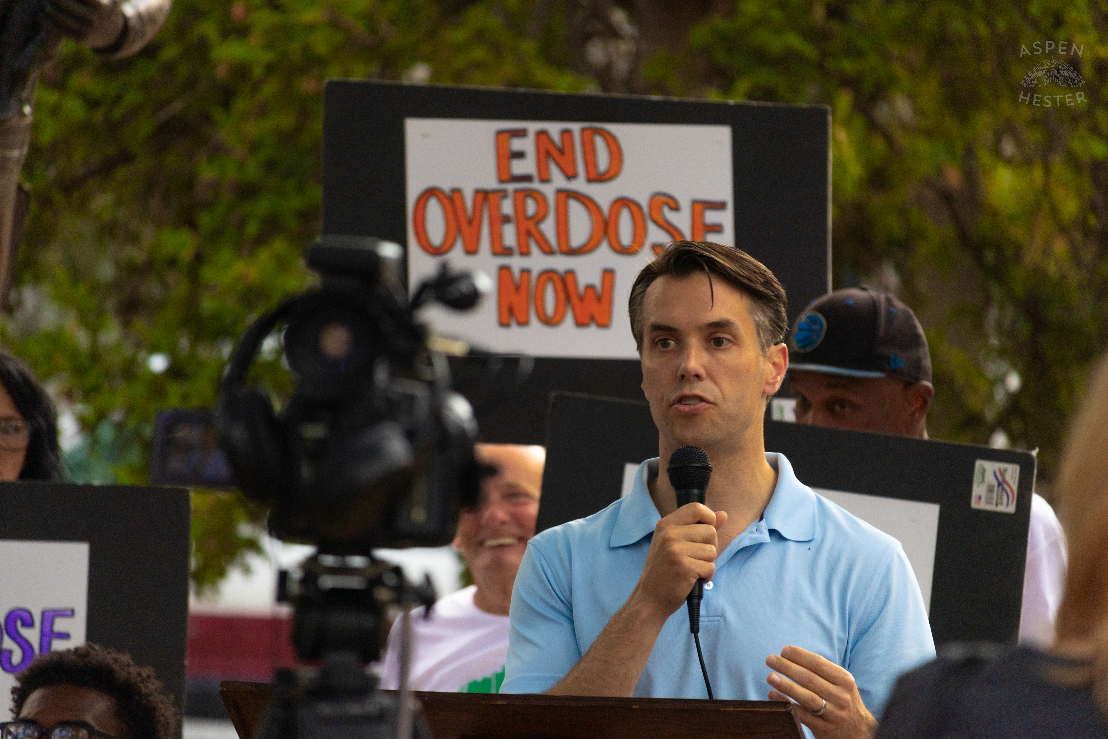 Congressman Morgan McGarvey Speaks at The 3rd Annual Vocal KY International Overdose Awareness Day Rally and March. August 31st, 2024/Aspen Hester