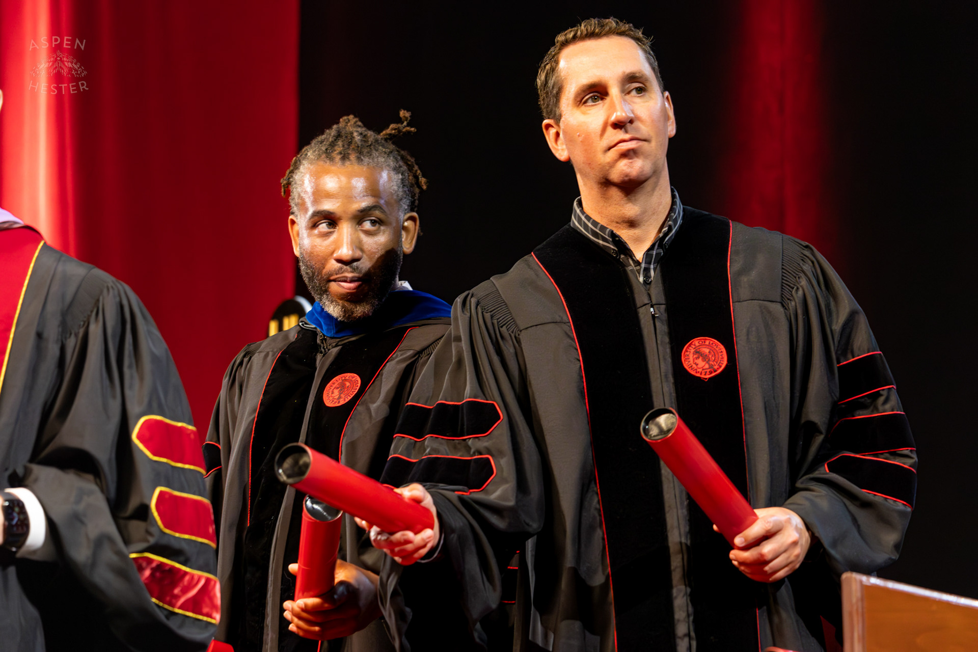 Handing Out Diplomas at UofL's 2024 Spring Graduation. May 11th, 2024/Aspen Hester