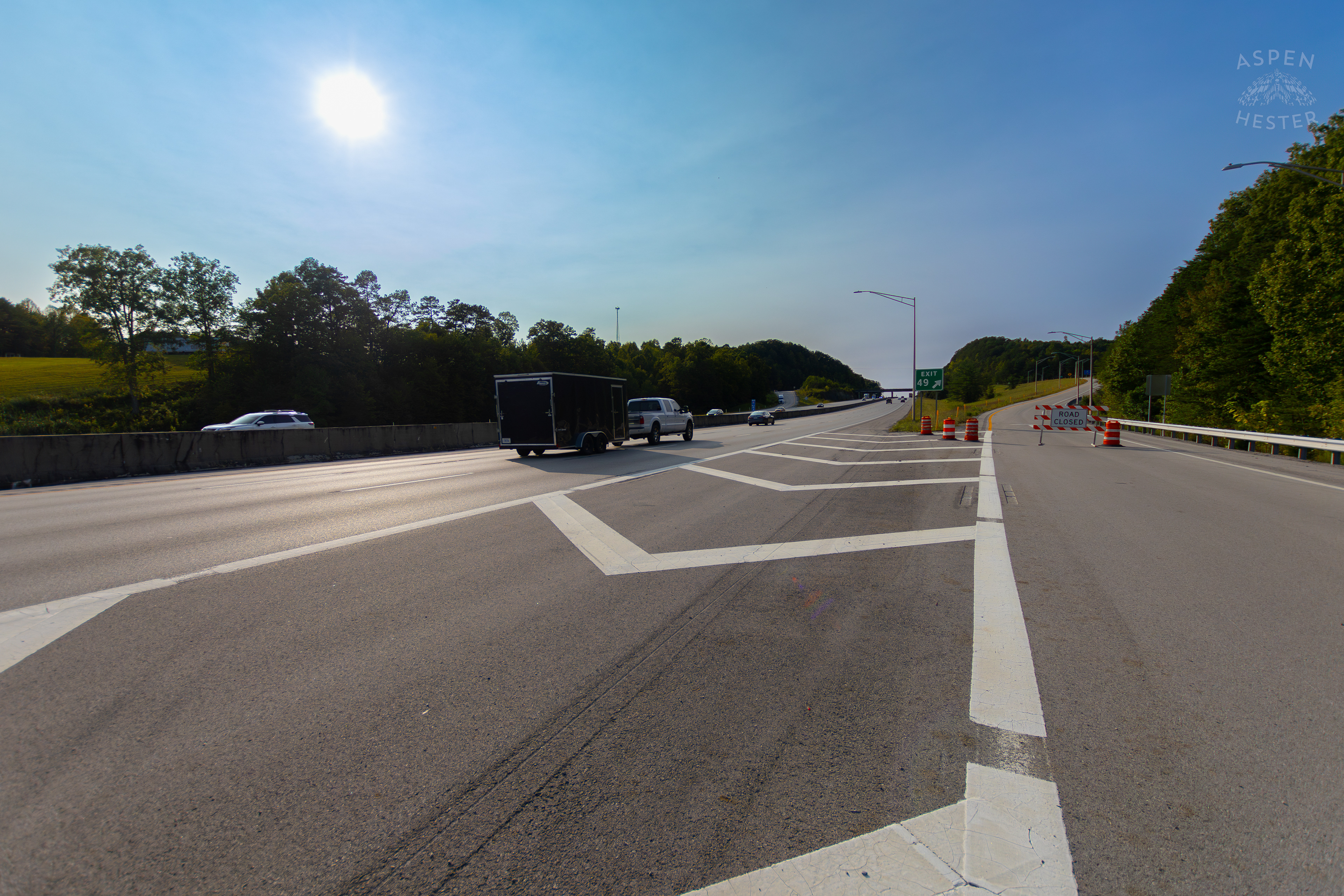 Exit 49 in London KY where Joseph Couch is Suspected of Shooting at Least 12 Cars and Wounding 5 People Driving Past on I-75. September 8th, 2024/Aspen Hester