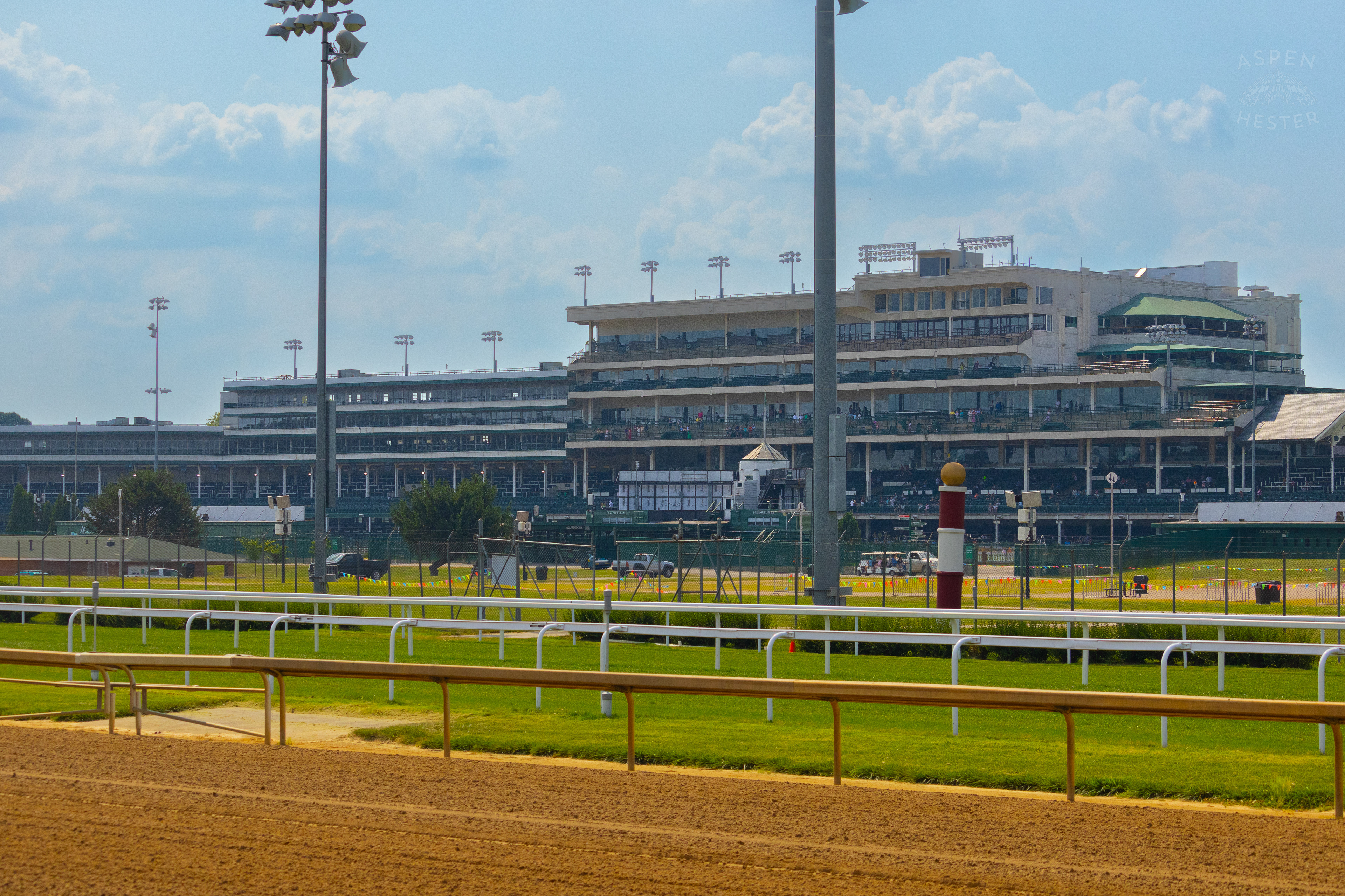 The Grand Stands in 100 Degree Heat. June 21st, 2024/Aspen Hester