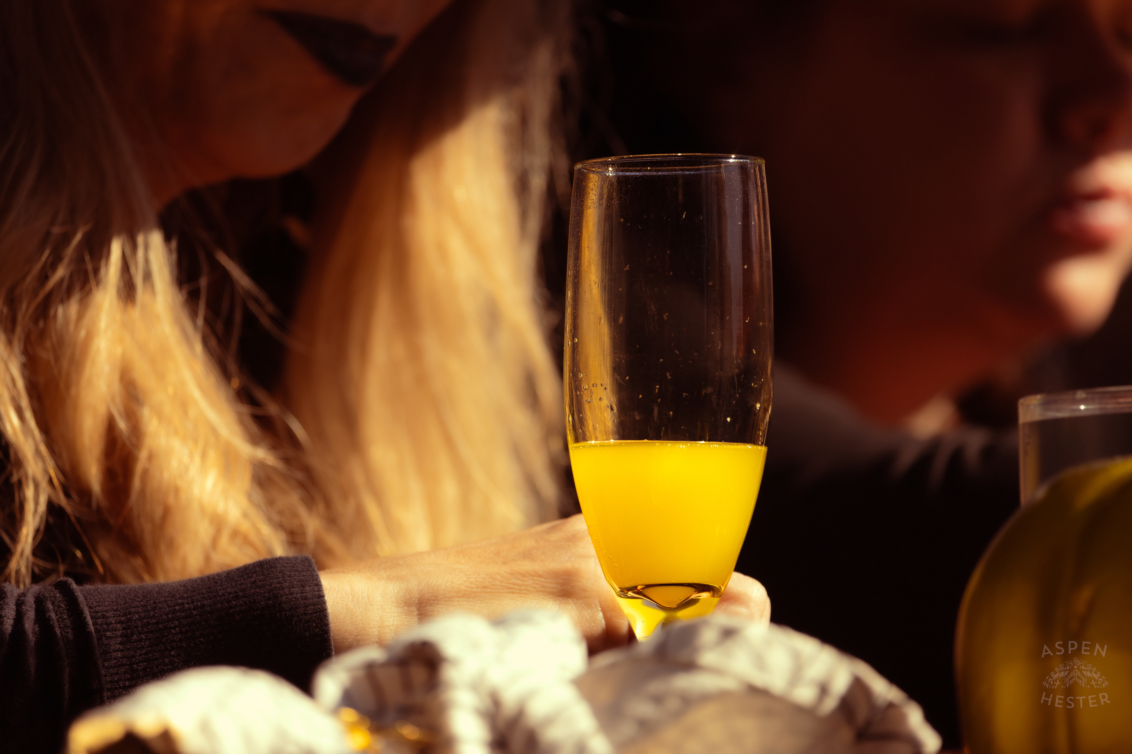 Mimosa’s Enjoyed by Witches at Stacey Edrington’s Yearly Witches Brunch in Mt. Washington. October 26th, 2024/Aspen Hester
