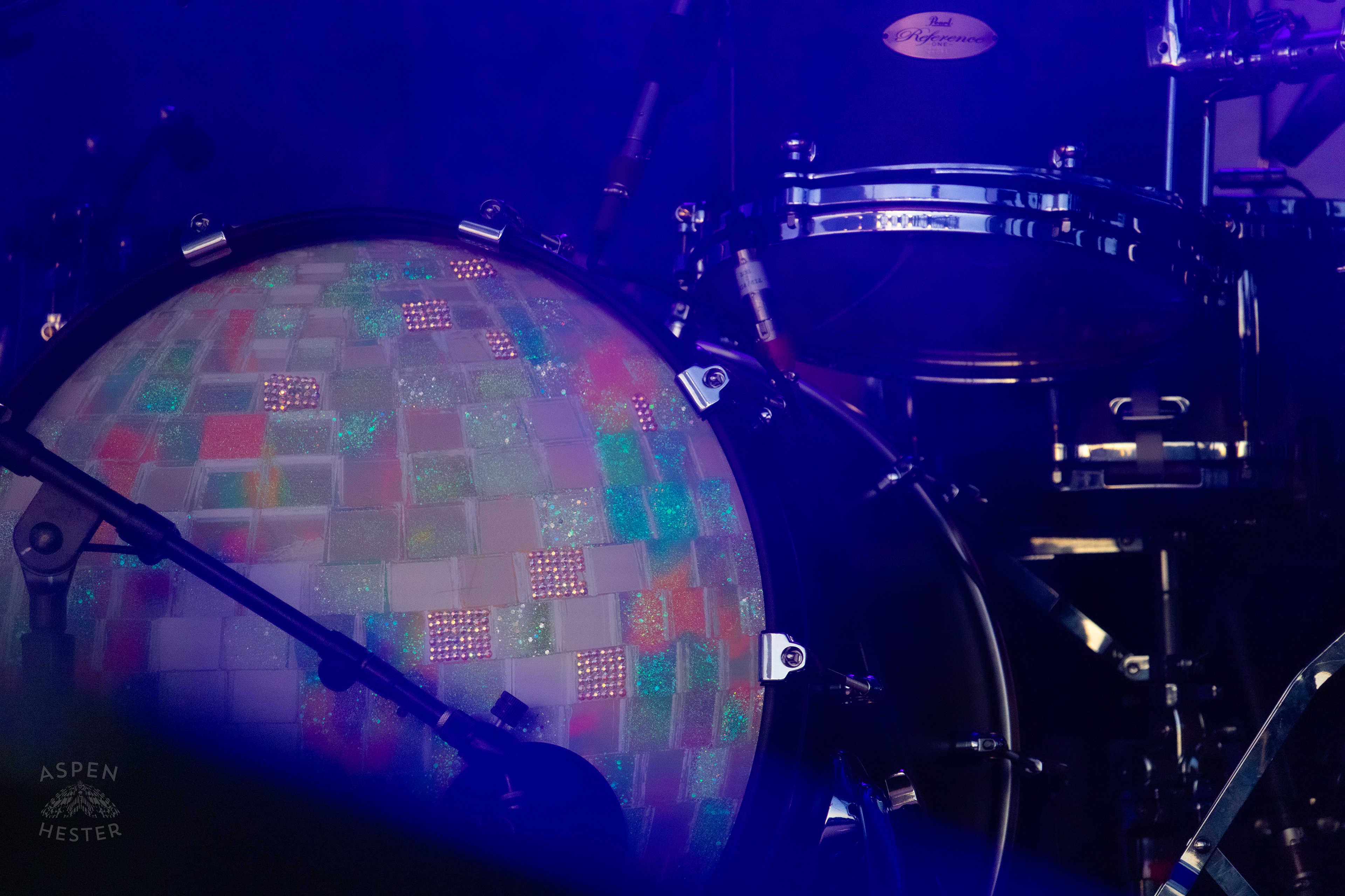 Chappell Roans Disco Ball Drum Set at Kentuckiana Pride. June 15th, 2024/Aspen Hester