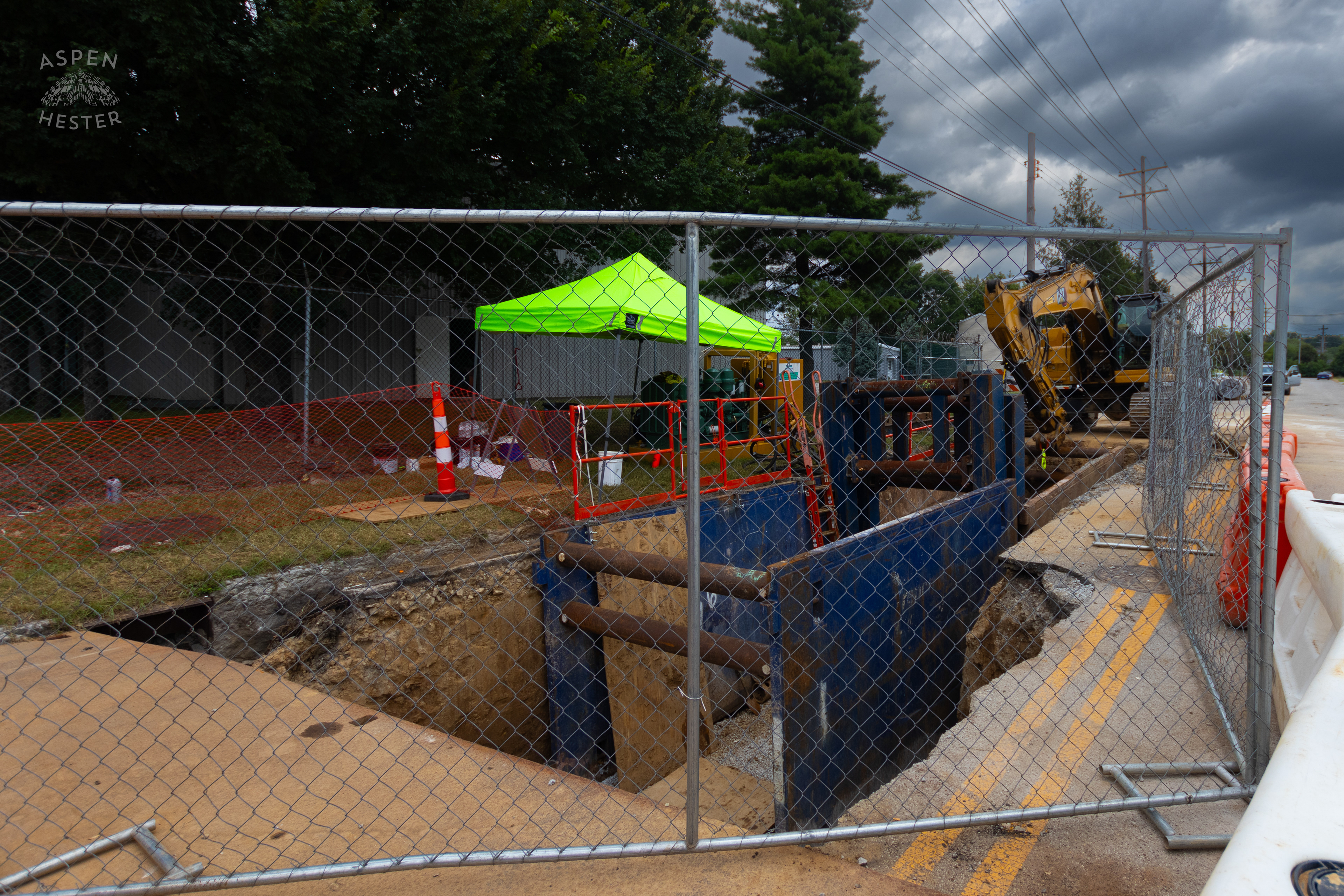Louisville Water Company Working to Rehabilitate 130 Year Old Park Hill Water Main. July 31st, 2024/Aspen Hester