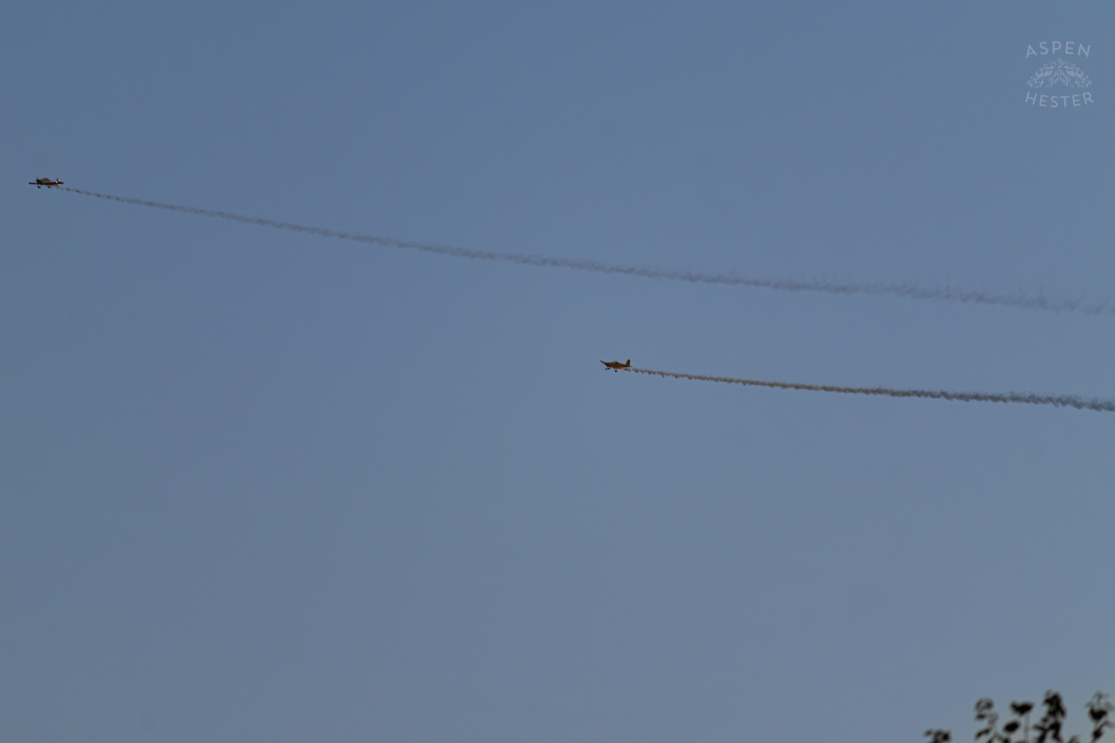 Other Small Planes from Bowmen Field Paying Tribute in A Fly By after A Piper Cherokee Plane Crash Landed, Taking Out Utility Poles, and Hitting A Car on Breckenridge Lane and Kresge Way. October 11th, 2024/Aspen Hester 