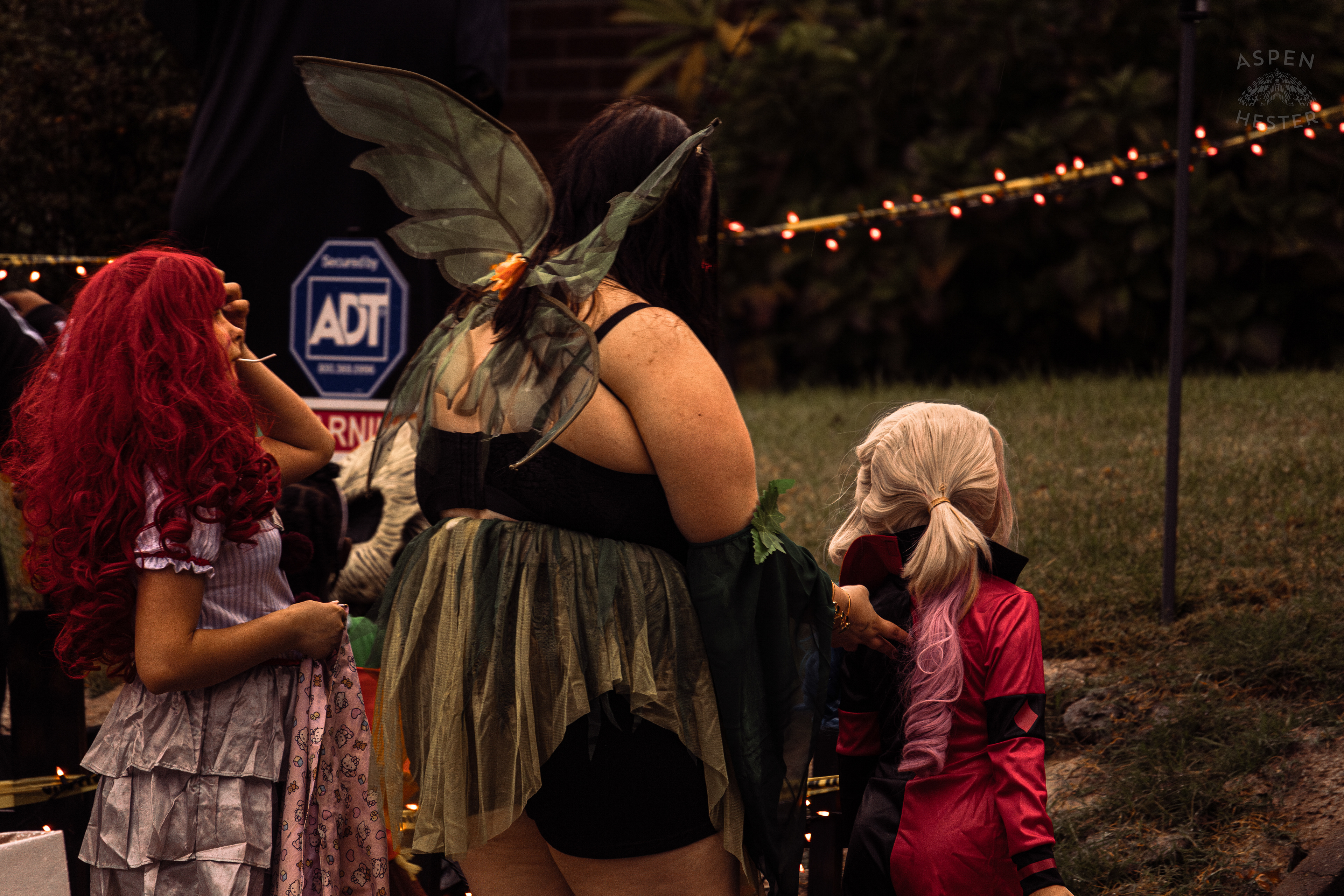 It, Tinker Bell, and Harley Quinn Trick Or Treating Along Hillcrest Avenue on Halloween Night. October 31st, 2024/Aspen Hester