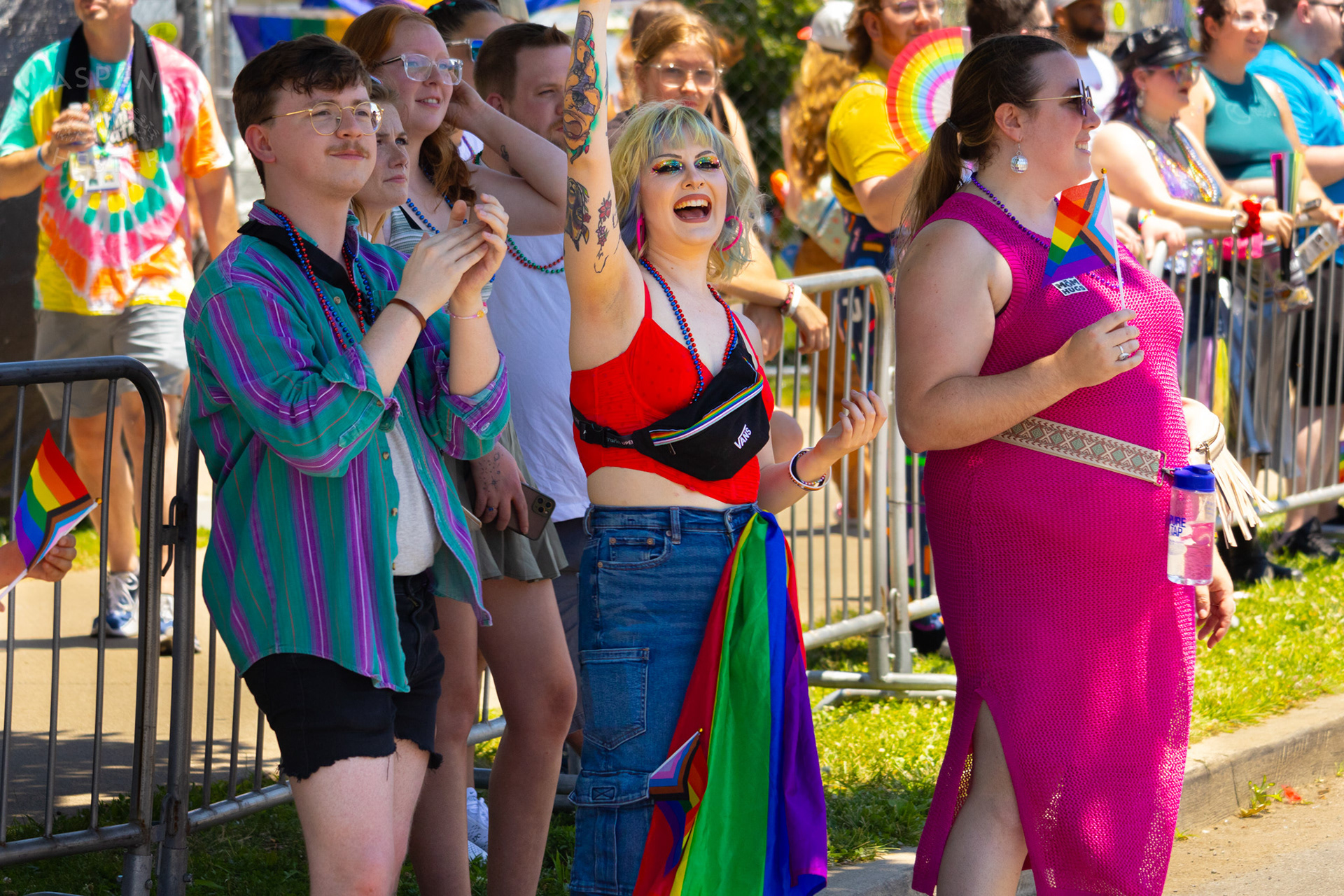 The Kentuckiana Pride Parade Watchers. June 15th, 2024/Aspen Hester