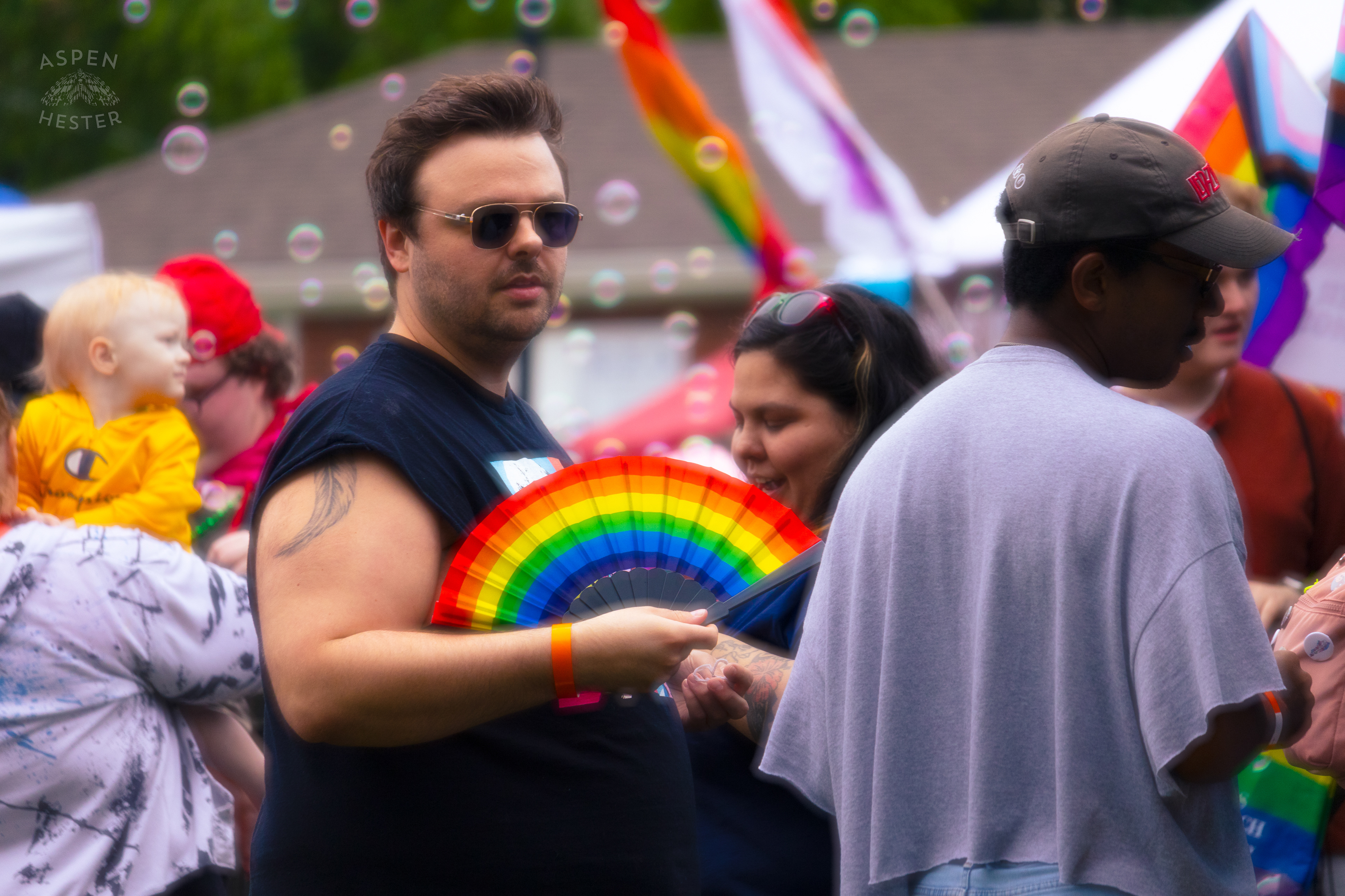 Perusing the Vendors at Southern Indiana Pride. June 1st, 2024/Aspen Hester