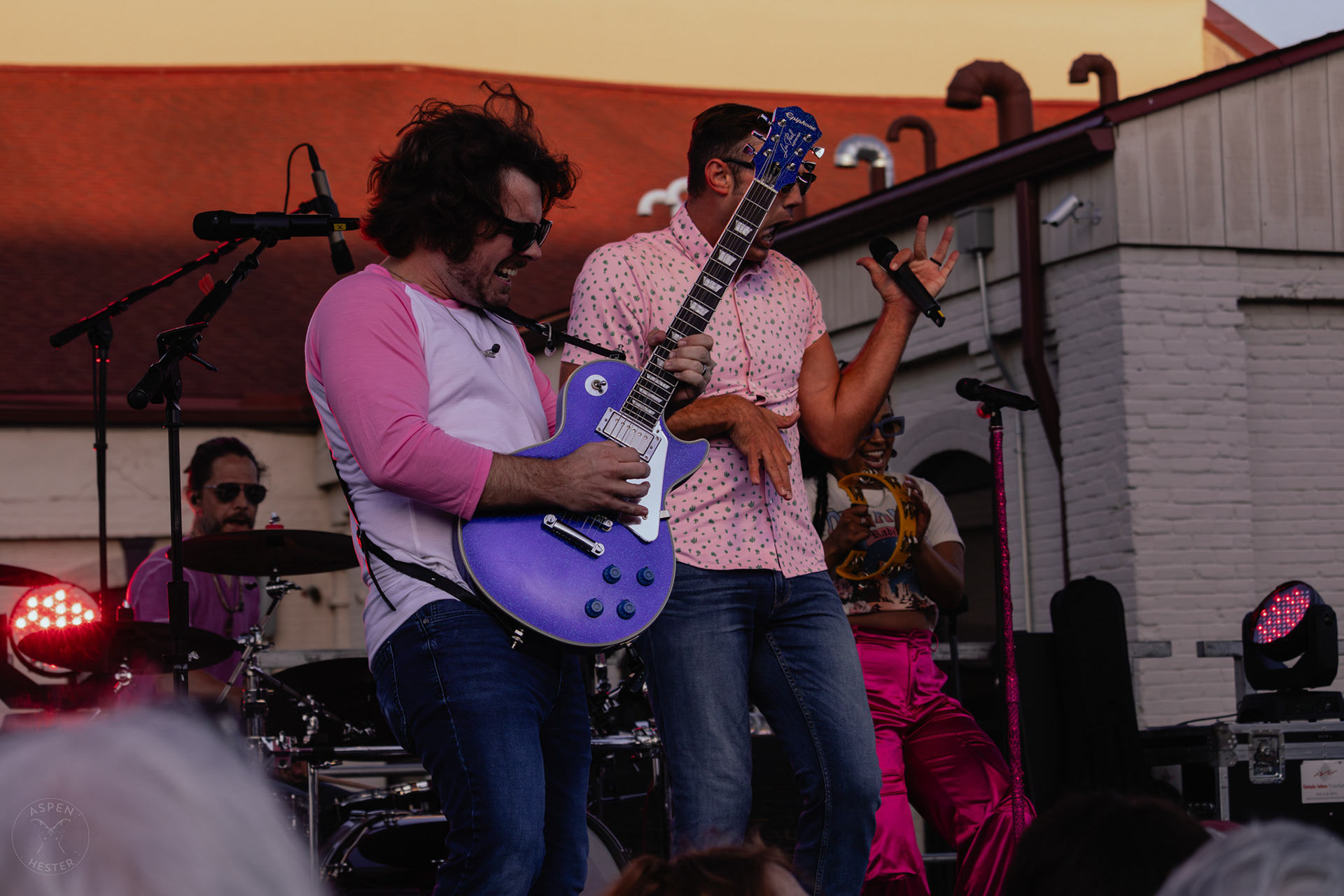 The Juicebox Heroes' Kyle Reagan and Dan Farmer Performing At Clarksville 'Good Times' Summer Concert Series. May 11th, 2024/Aspen Hester