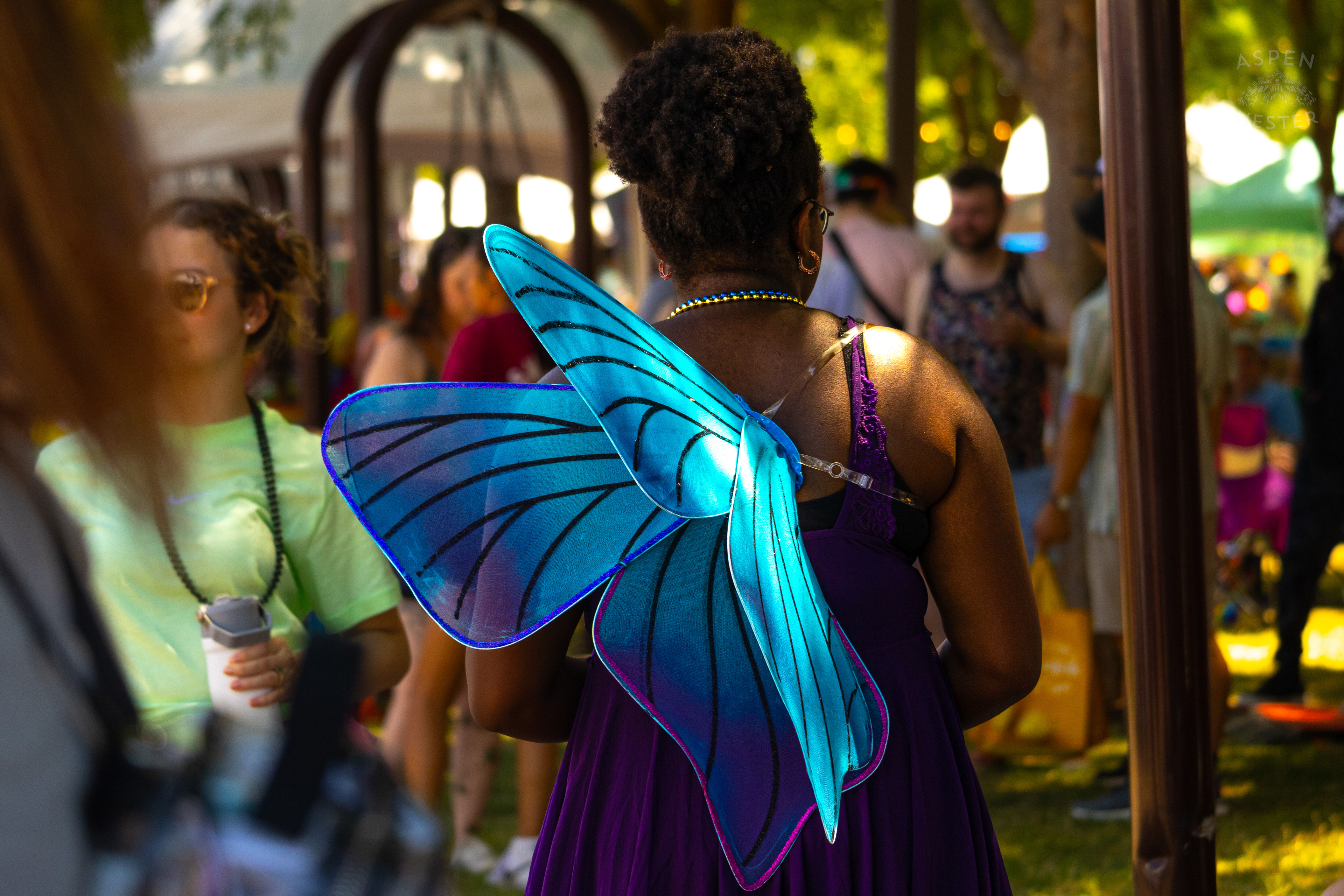 A Butterfly Fairy at The Kentuckiana Pride Festival. June 15th, 2024/Aspen Hester