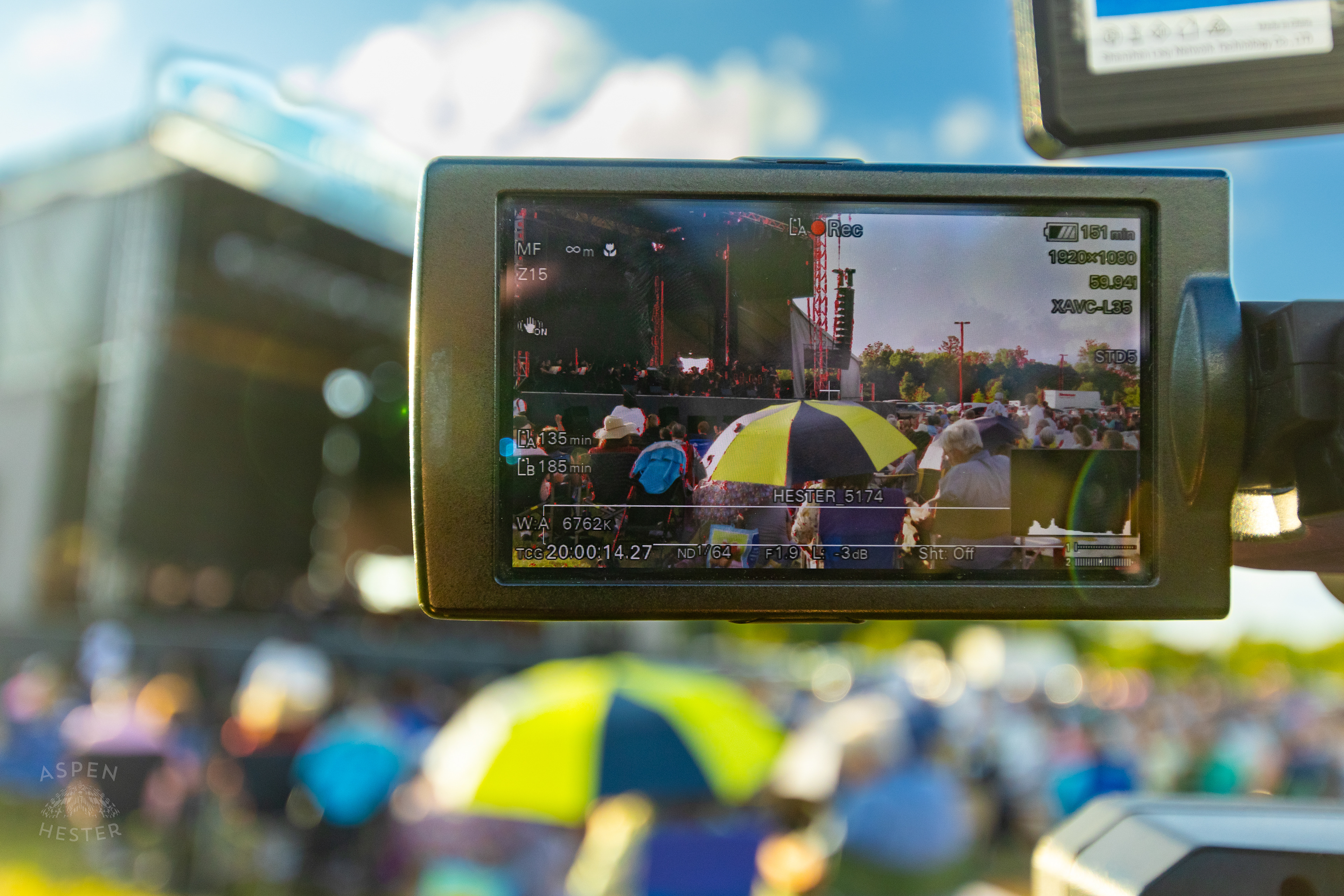 WHAS Filming the Jasteka Cultural Center Stage at Play America with The Louisville Orchestra. July 5th, 2024/Aspen Hester