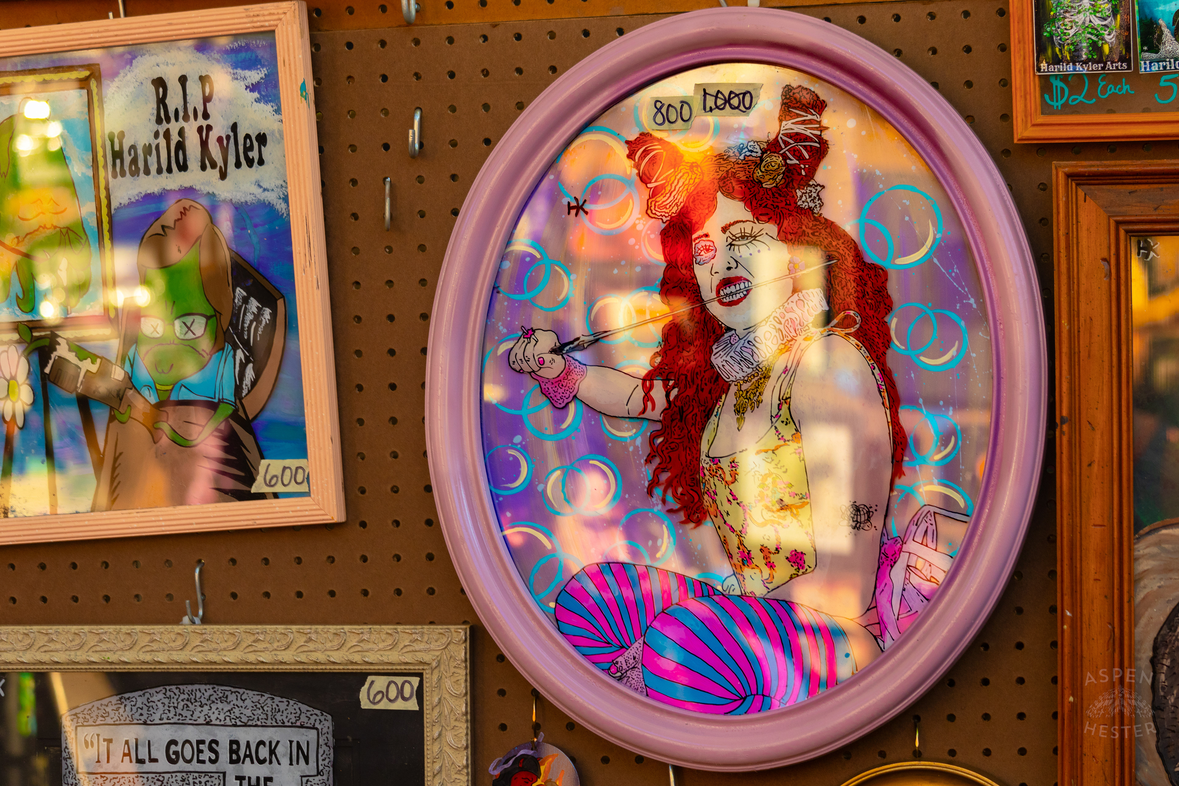 Chappell Roan Painting Made by Harild Kyler Arts for Sale At The 2024 Louisville Unfair. October 5th, 2024/Aspen Hester