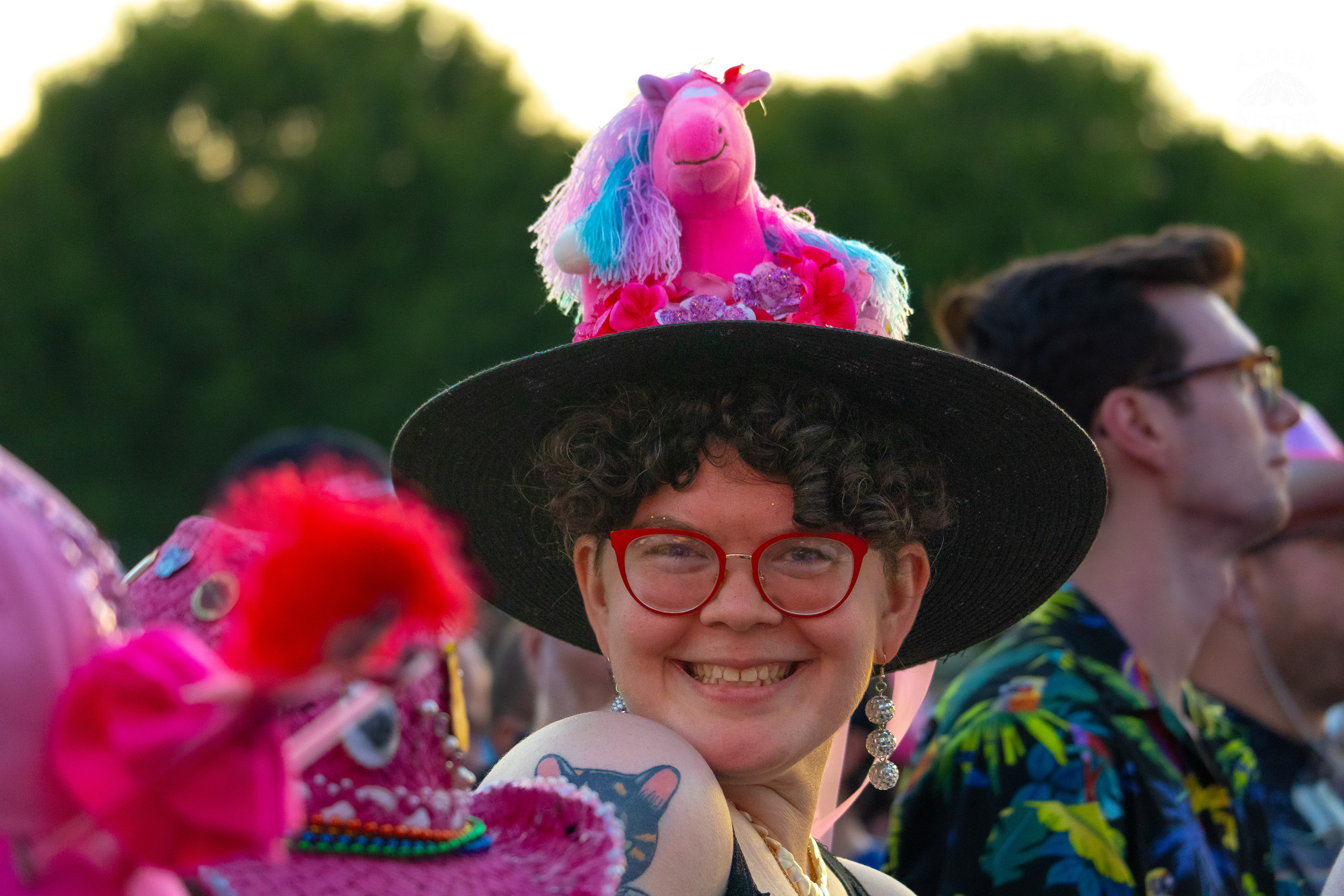 A Pink Pony Club Dancer at The Kentuckiana Pride Festival. June 15th, 2024/Aspen Hester