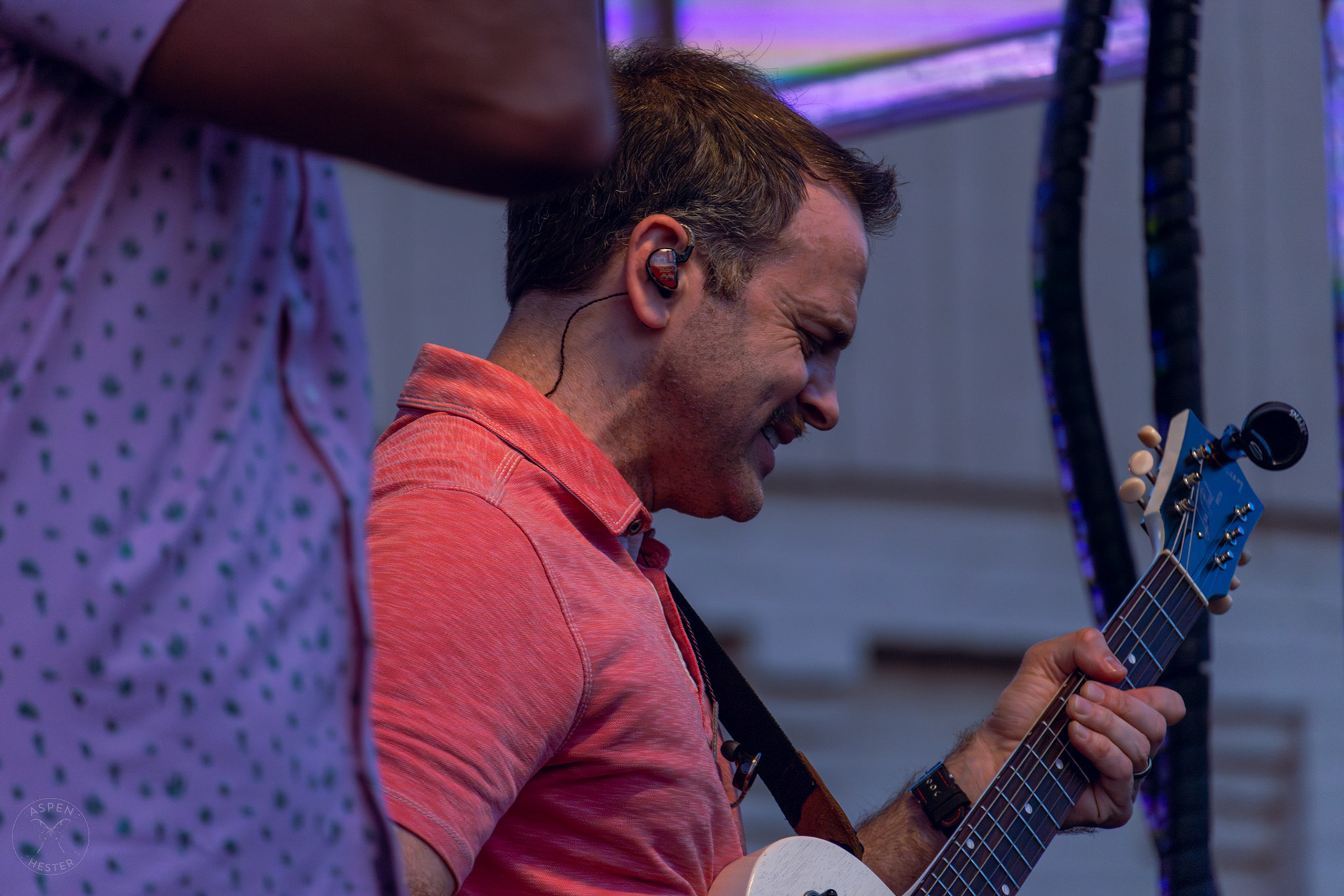 The Juicebox Heroes' Dexter Neeld Performing At Clarksville 'Good Times' Summer Concert Series. May 11th, 2024/Aspen Hester