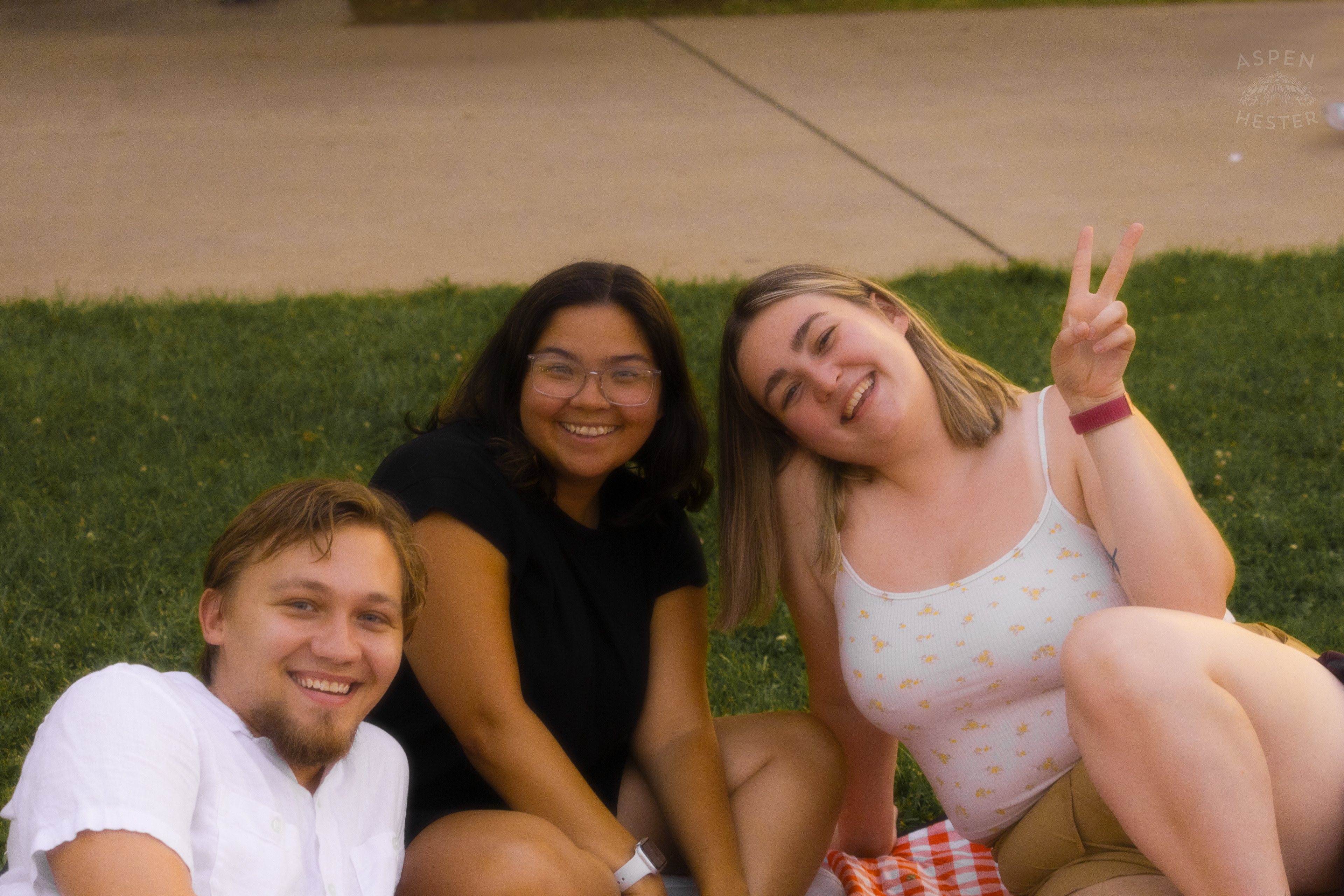Freinds Enjoying Their Time at Waterfront Park 4th of July. July 4th, 2024/Aspen Hester