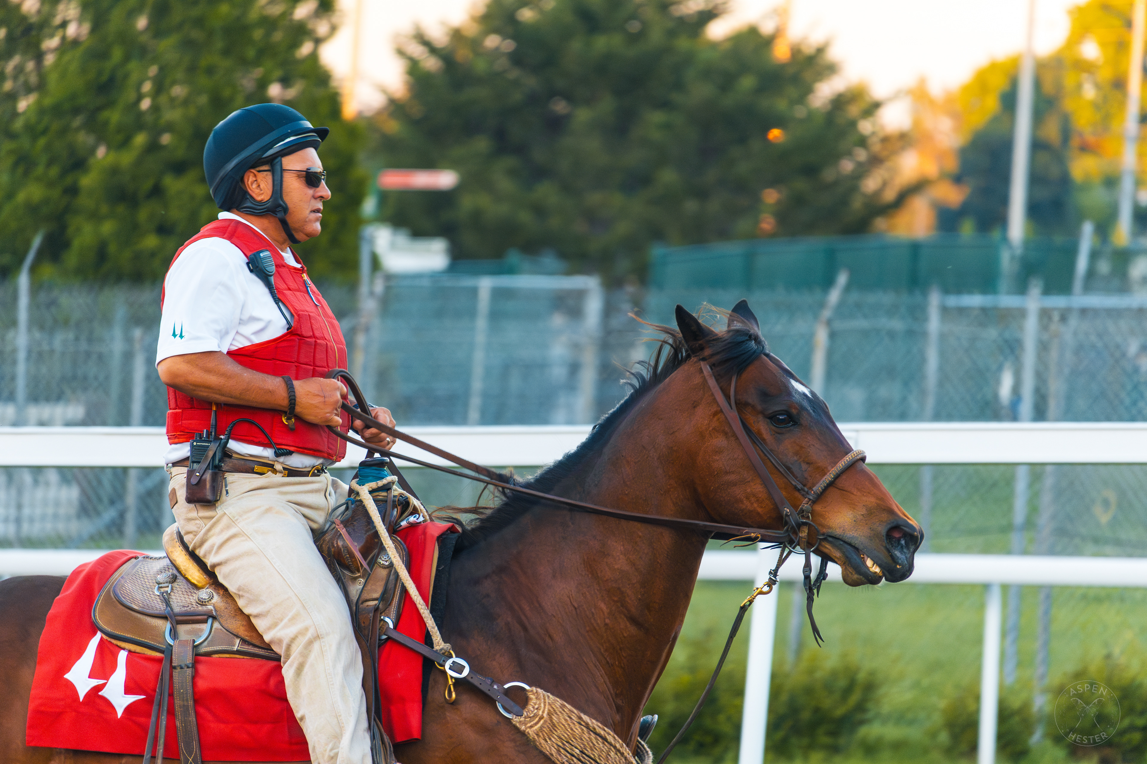 Churchill Employee Monitoring the Track. May 18th, 2024/Aspen Hester