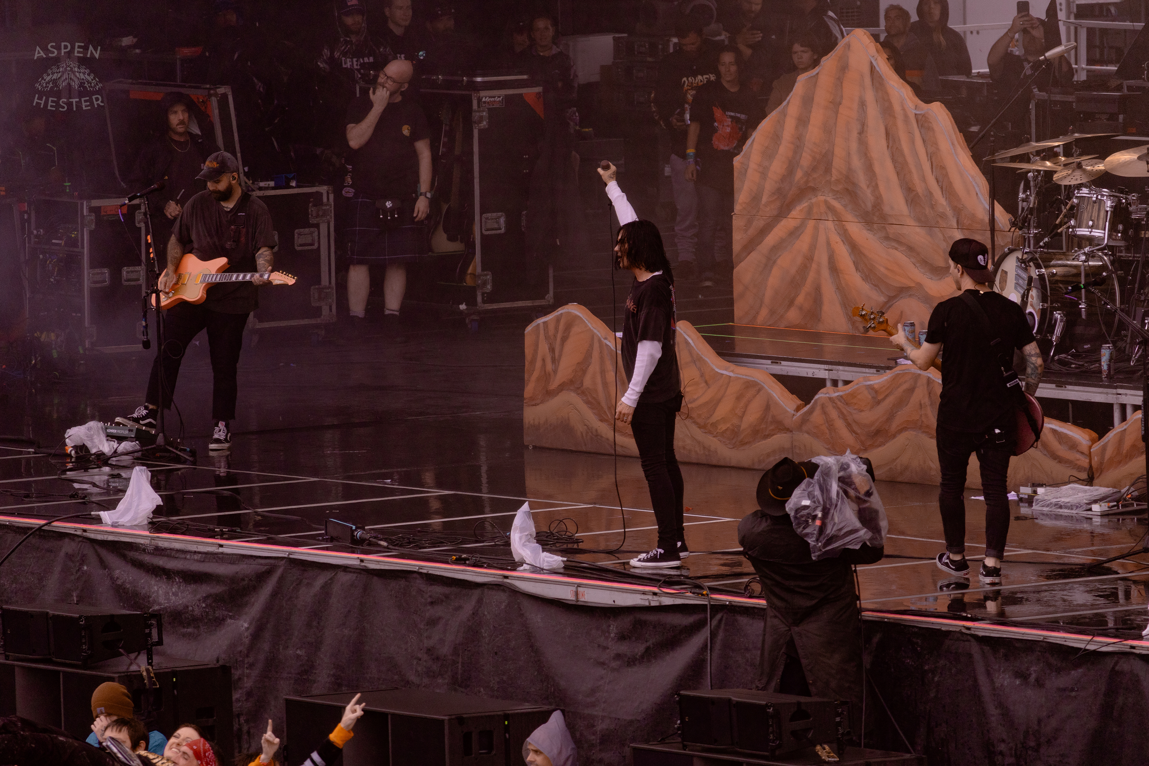 Sleeping with Sirens During Their Set at Louder than Life’s Saturday Shows. September 28th, 2024/Aspen Hester 