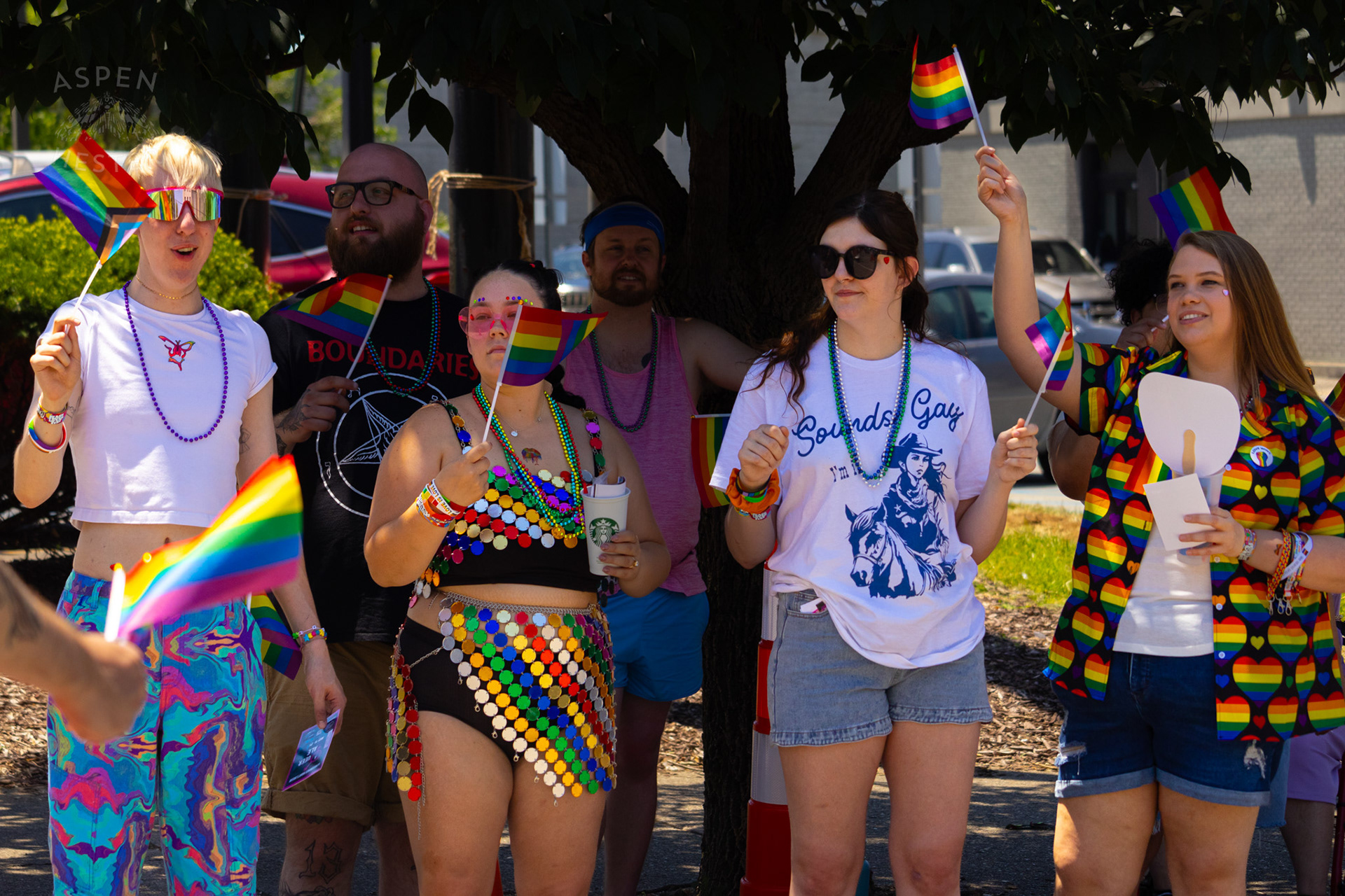 The Kentuckiana Pride Parade Watchers. June 15th, 2024/Aspen Hester